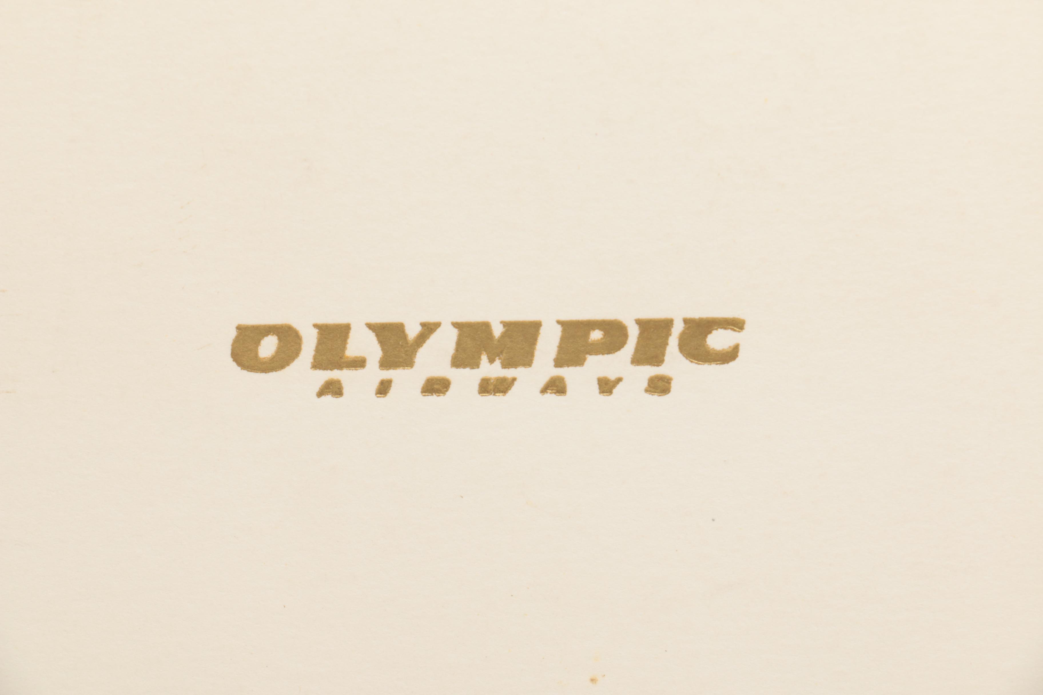 Pair of Greek Restaurant Menus