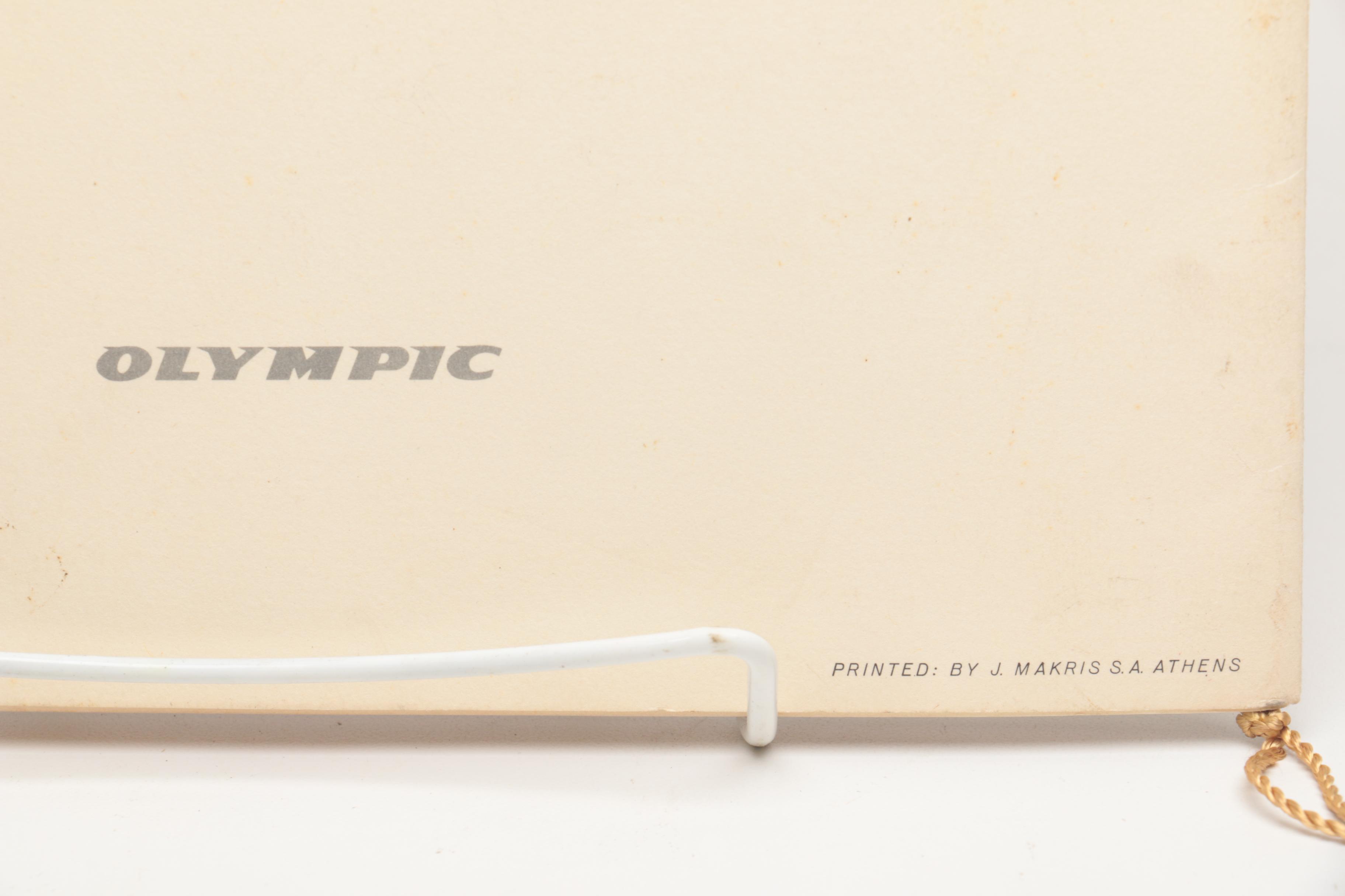 Pair of Greek Restaurant Menus