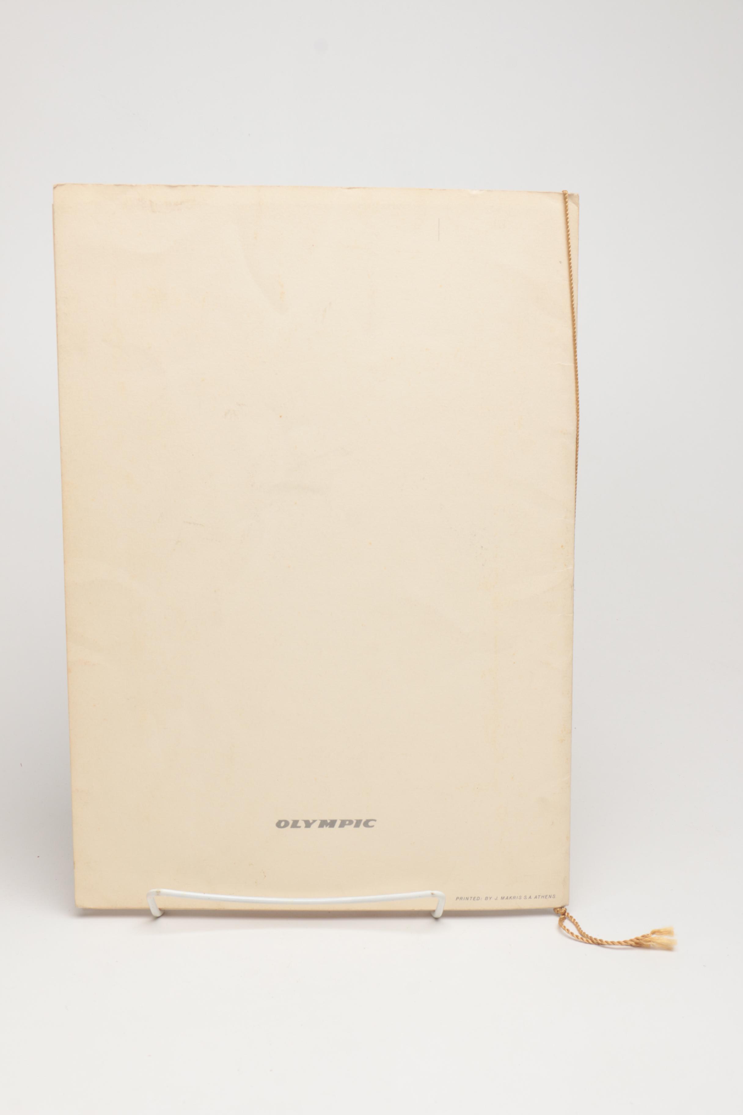 Pair of Greek Restaurant Menus