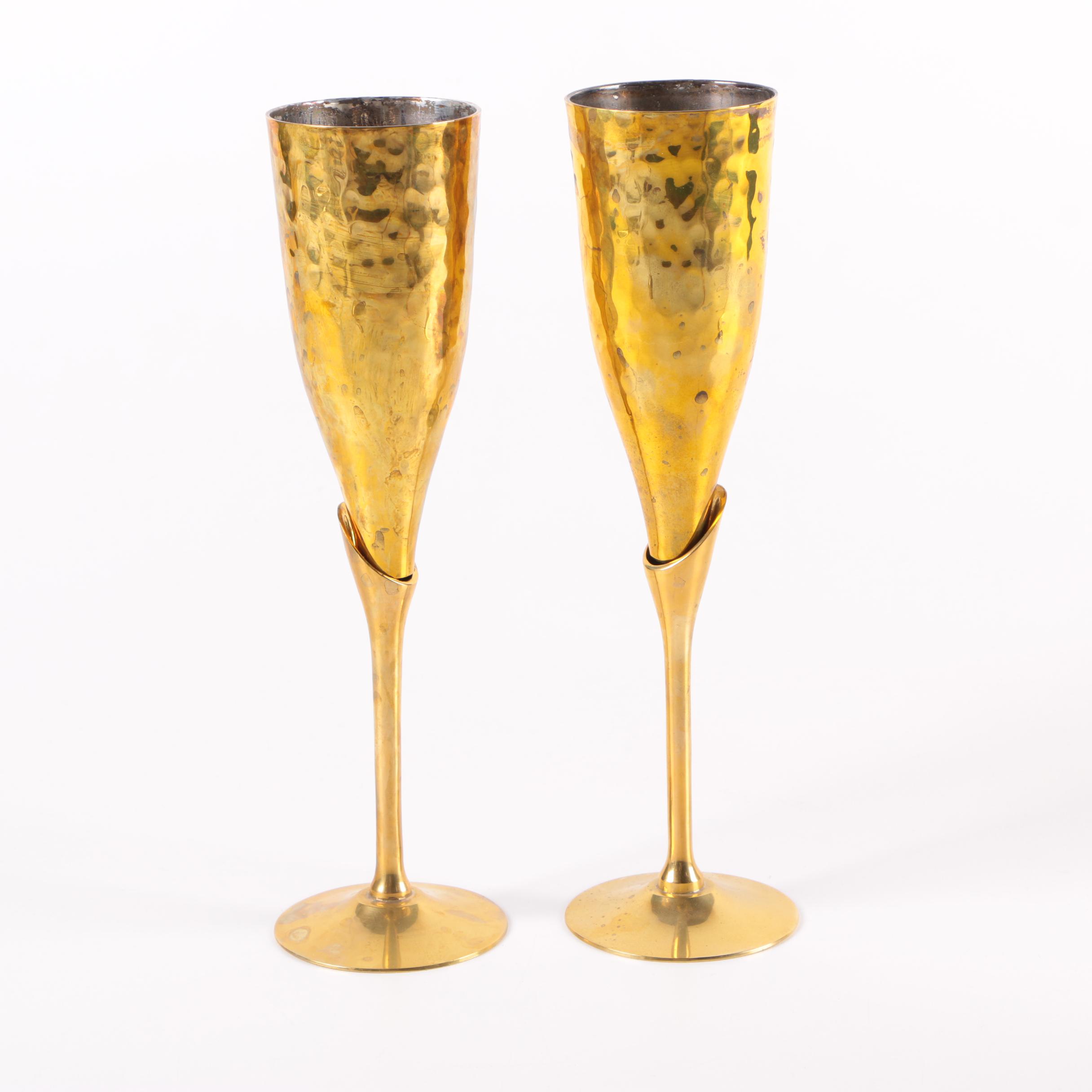 Brass Wine Goblets