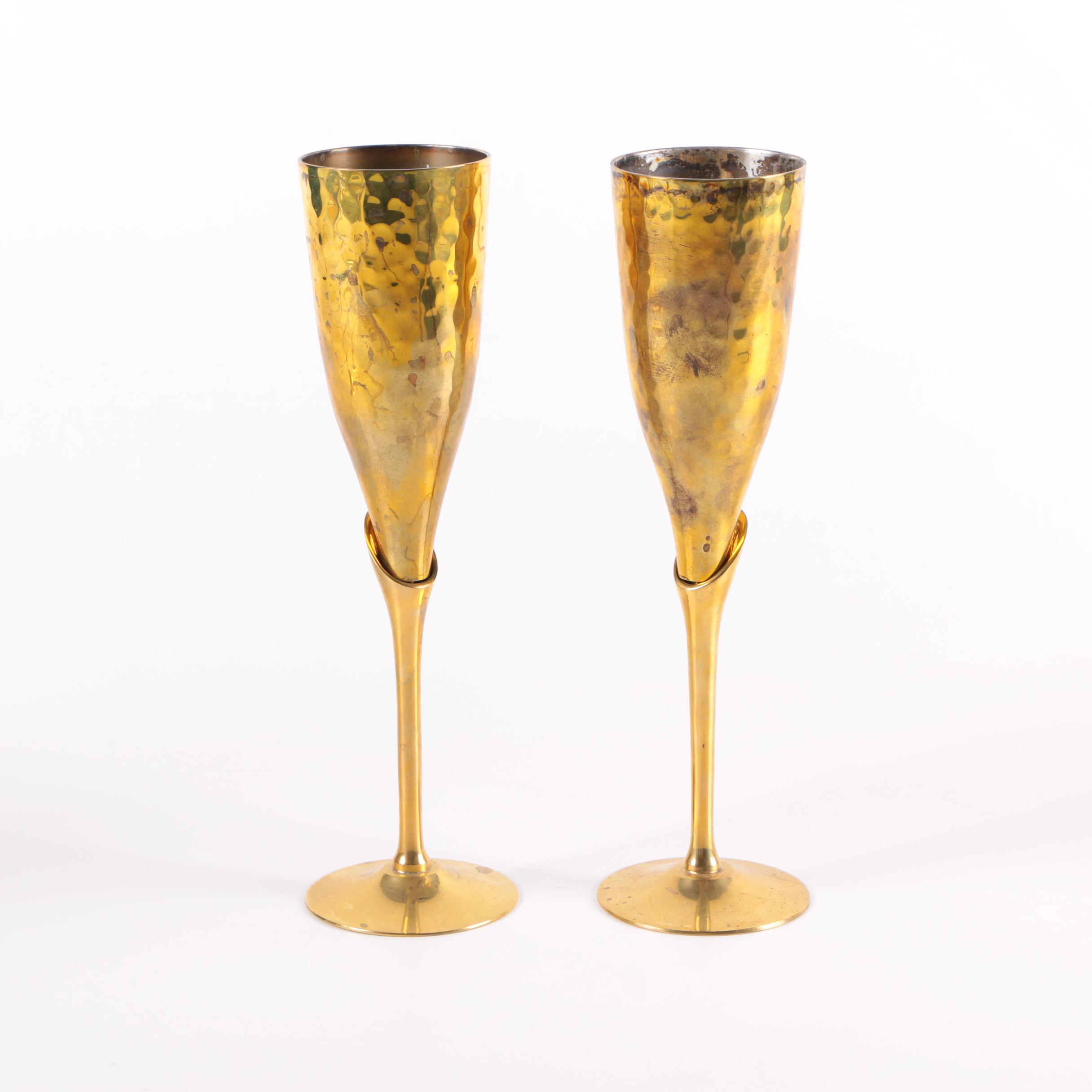 Brass Wine Goblets