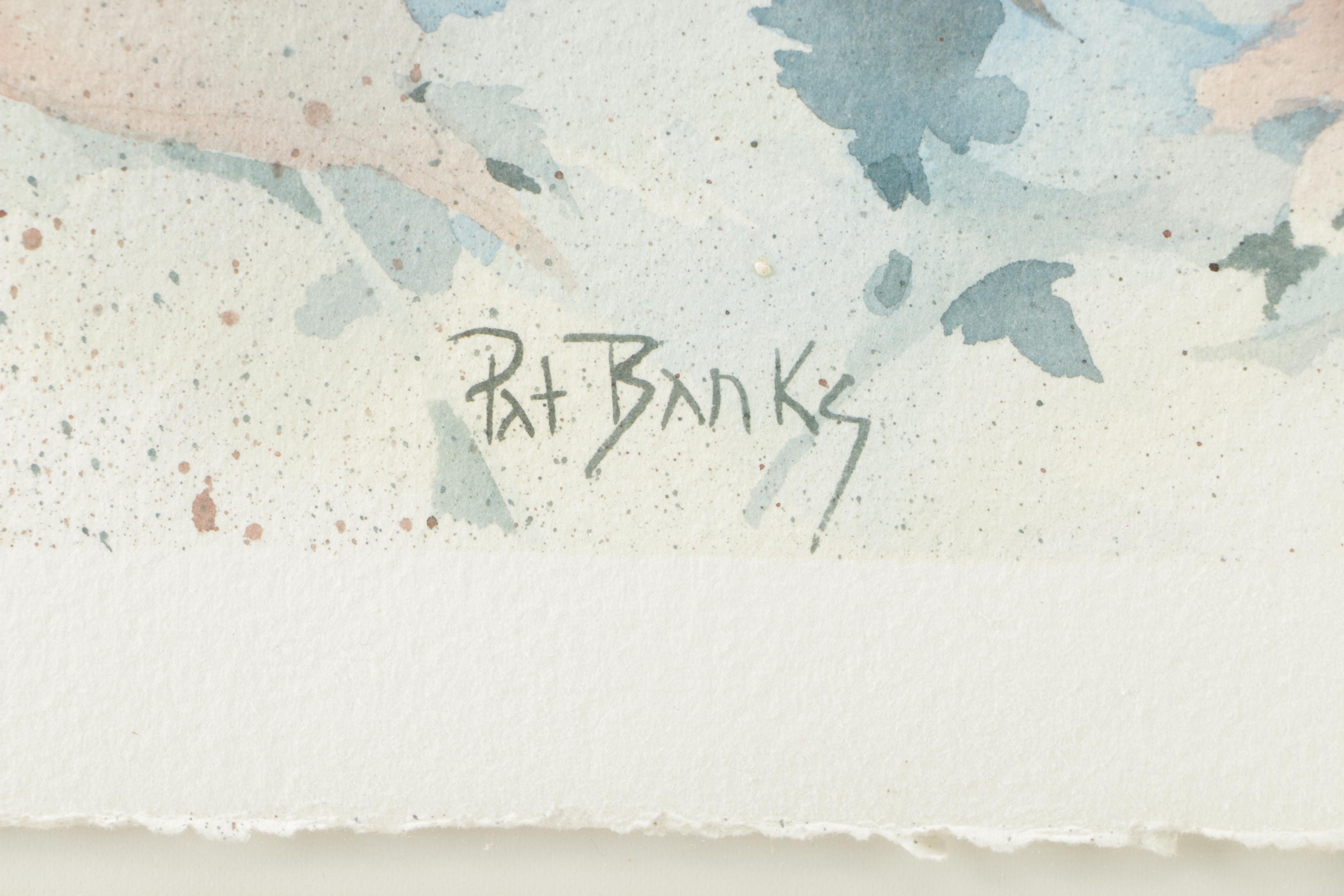 Pat Banks Watercolor Painting on Paper of Nature