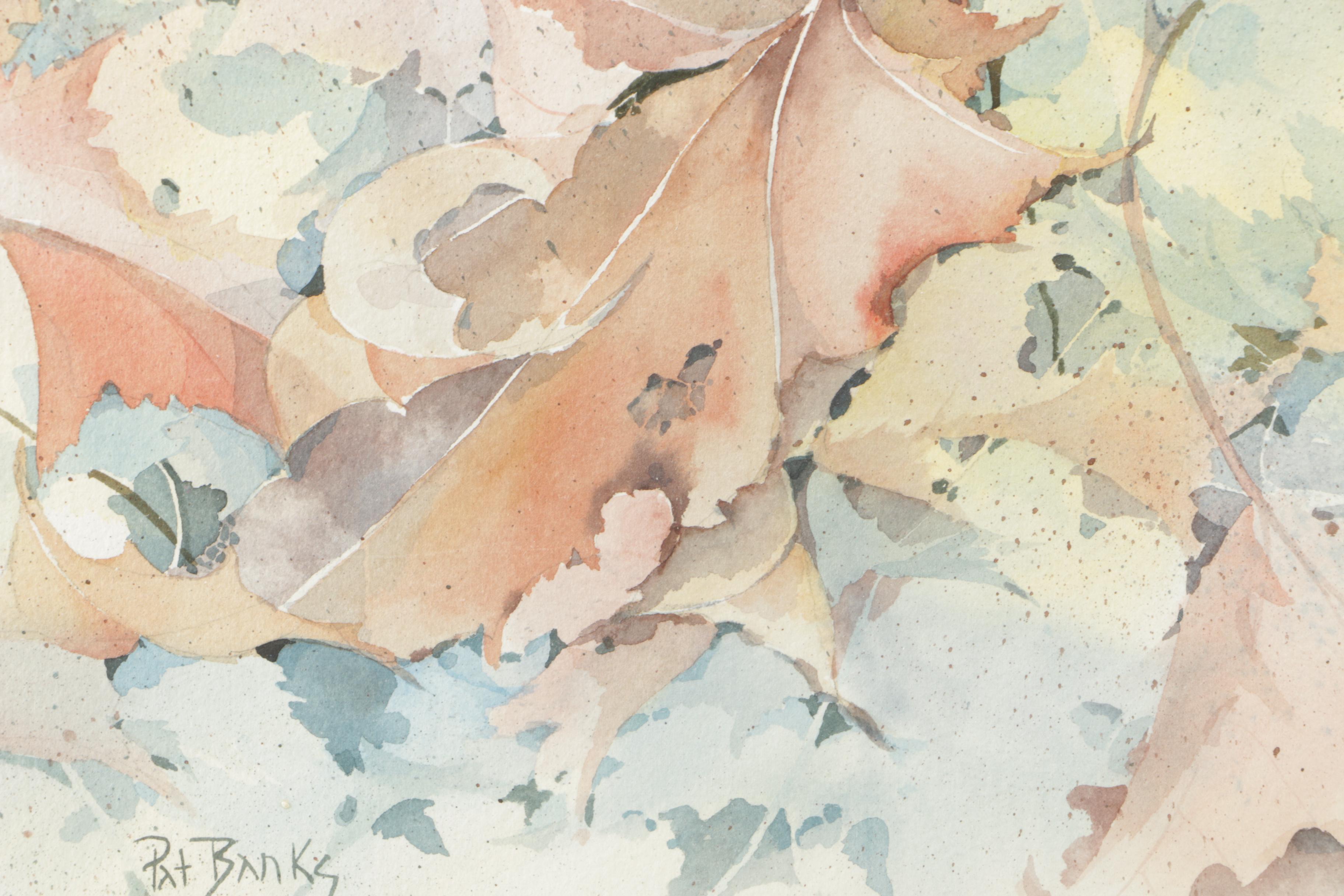 Pat Banks Watercolor Painting on Paper of Nature