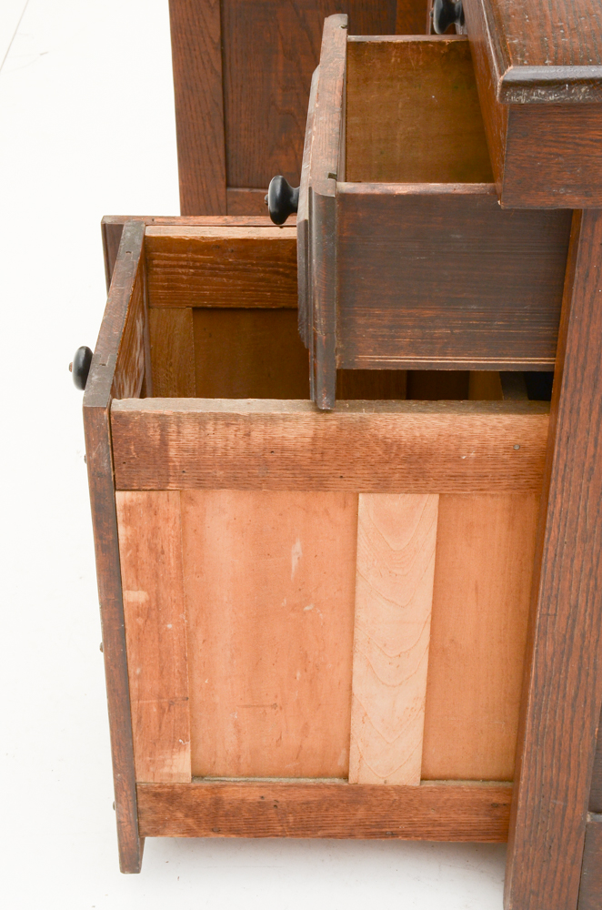 Victorian Oak Cupboard-on-Dry Sink