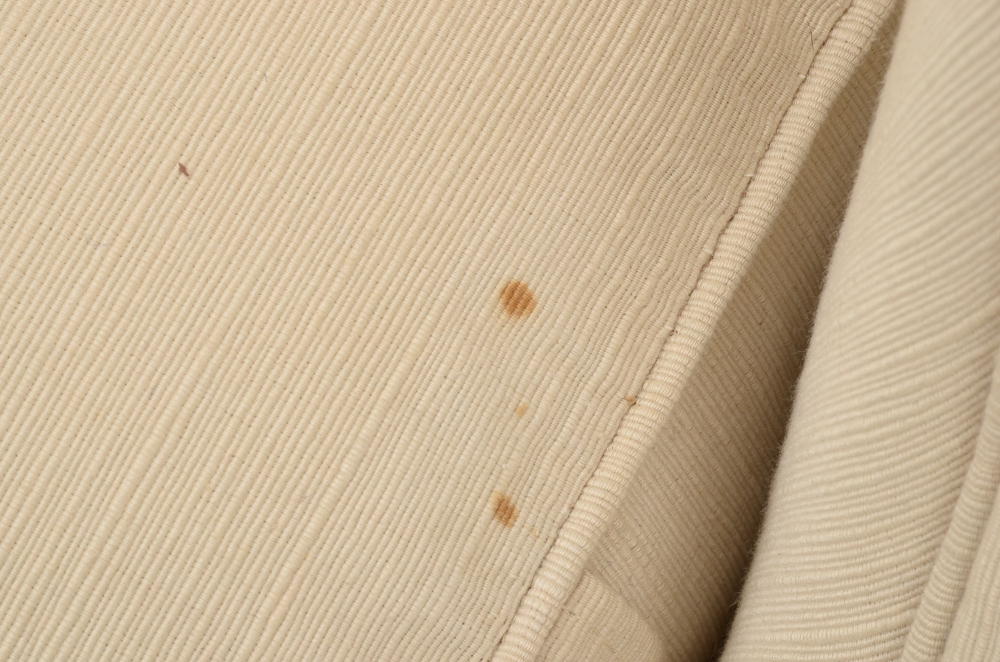 White Camel-Back Sofa