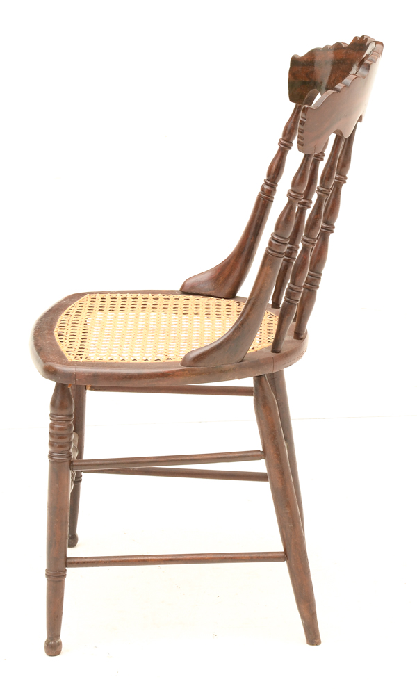 Set of Six Mid-19th Century Rosewood Grained Chairs