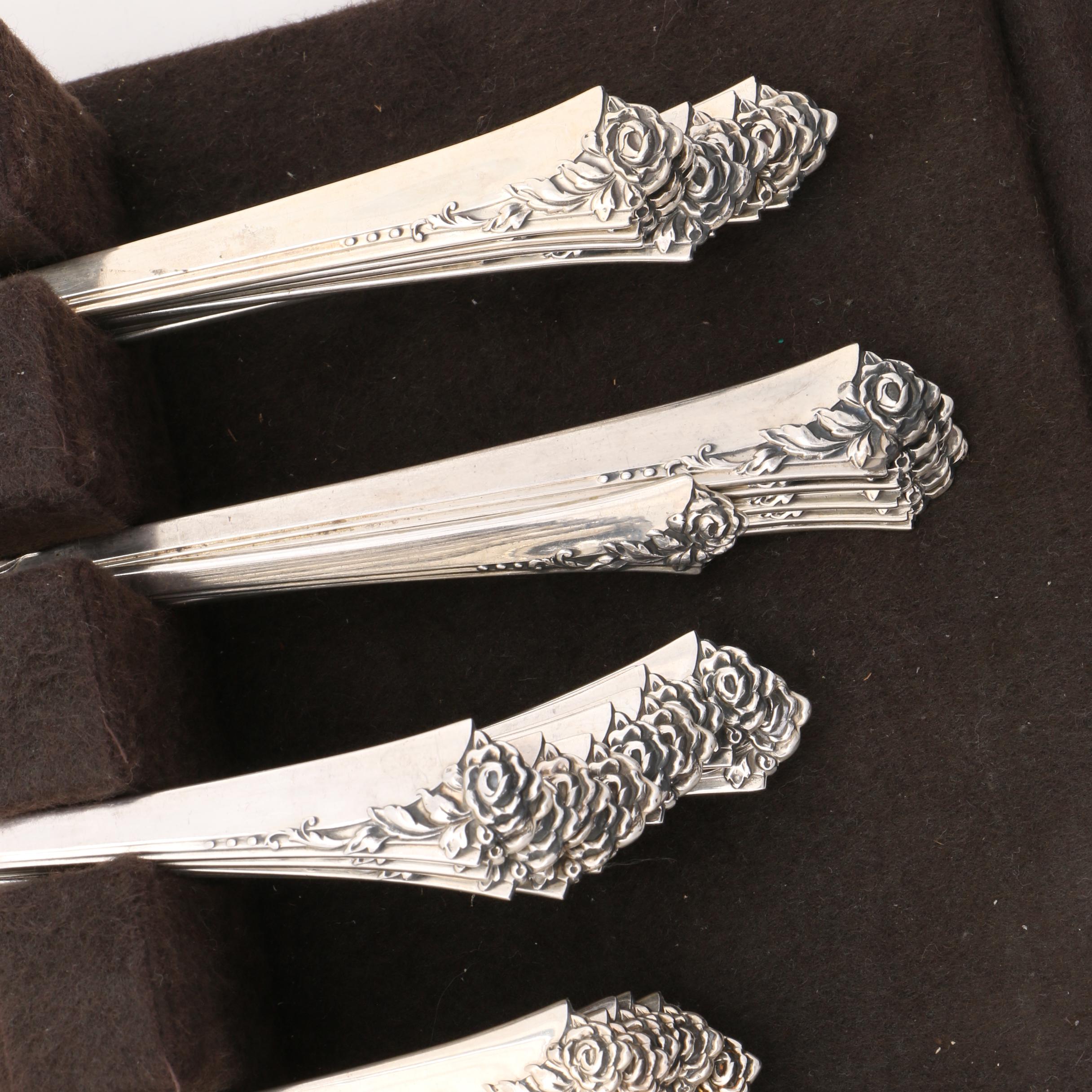 Oneida Heirloom "Damask Rose" Sterling Flatware