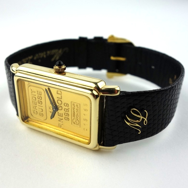 Credit Suisse 10 Gram Fine Gold Ingot Watch | EBTH