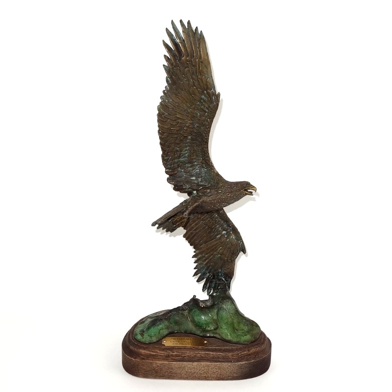 William Hald Limited Edition Bronze Sculpture "Windswept"