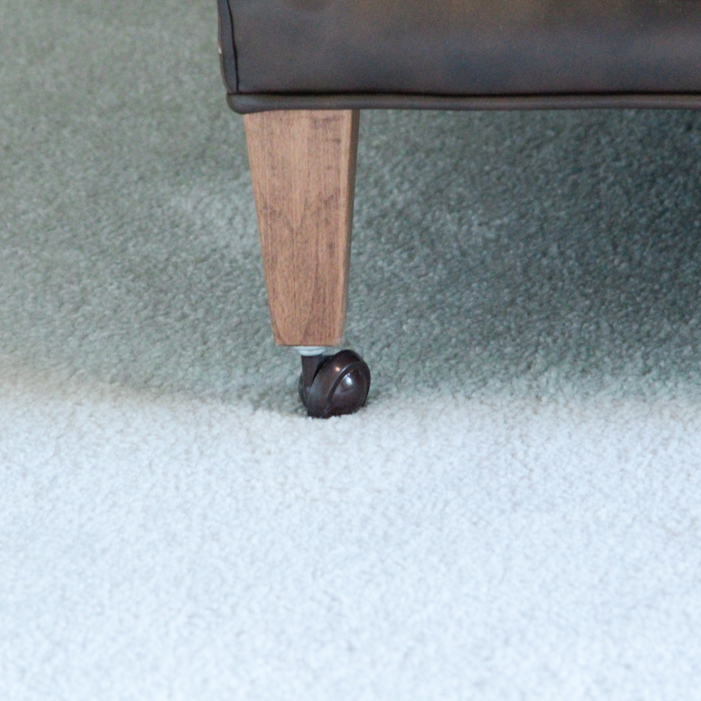 Vintage Tufted Naugahyde Arm Chair and Ottoman