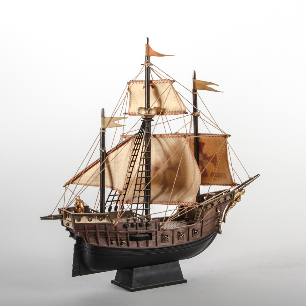 Decorative Model Ship and Windmill