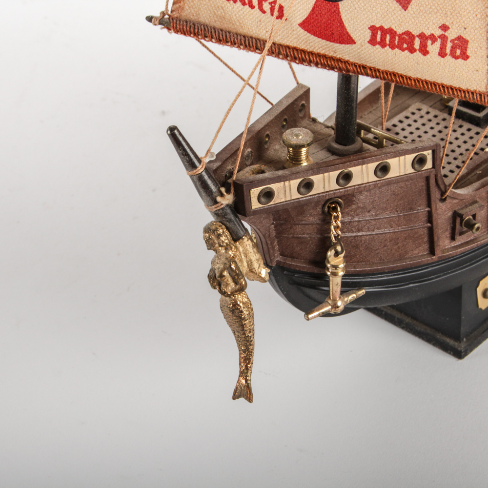 Decorative Model Ship and Windmill