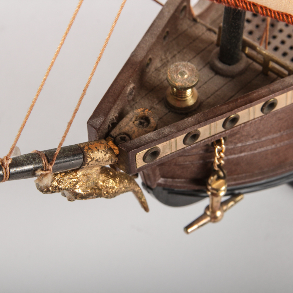 Decorative Model Ship and Windmill