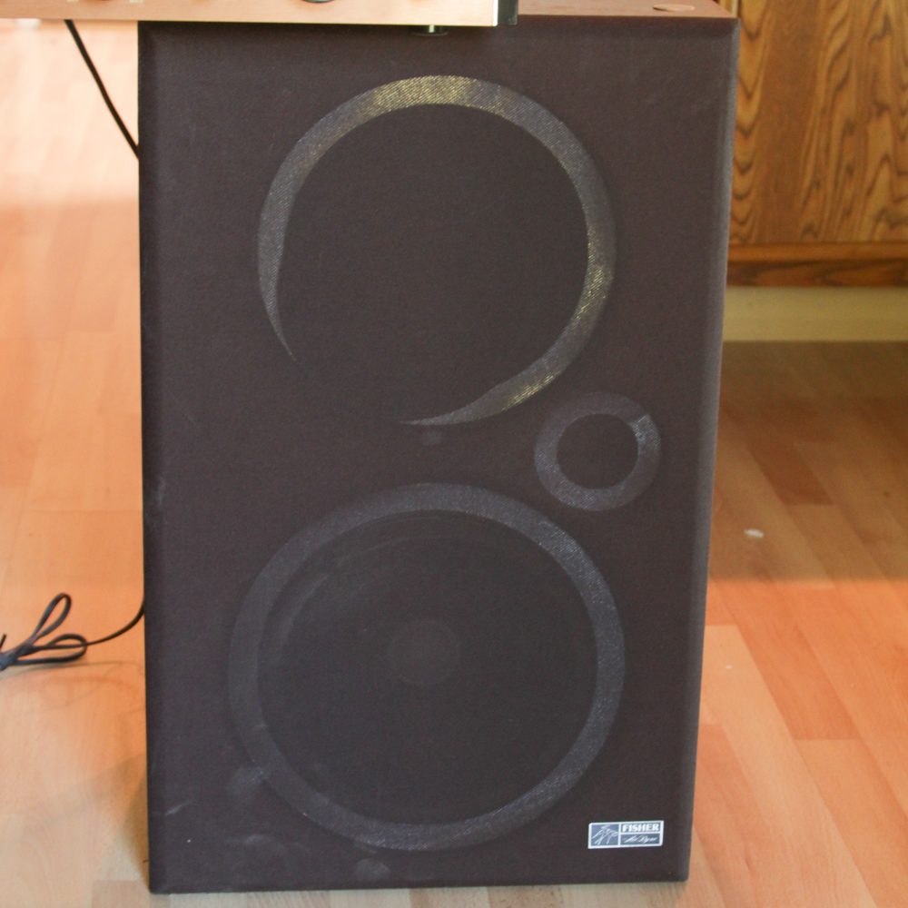 Fisher Turntable Stereo Receiver and Speakers