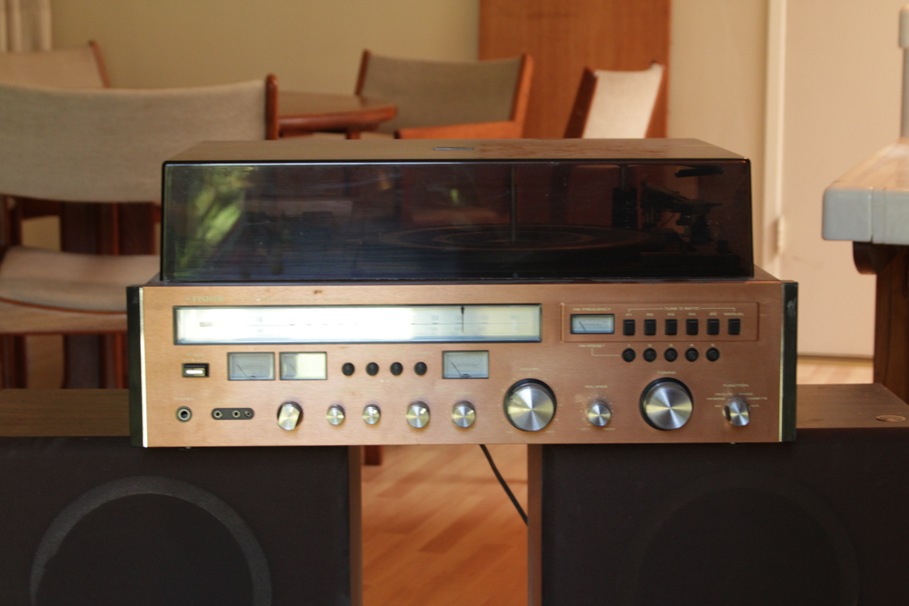 Fisher Turntable Stereo Receiver and Speakers
