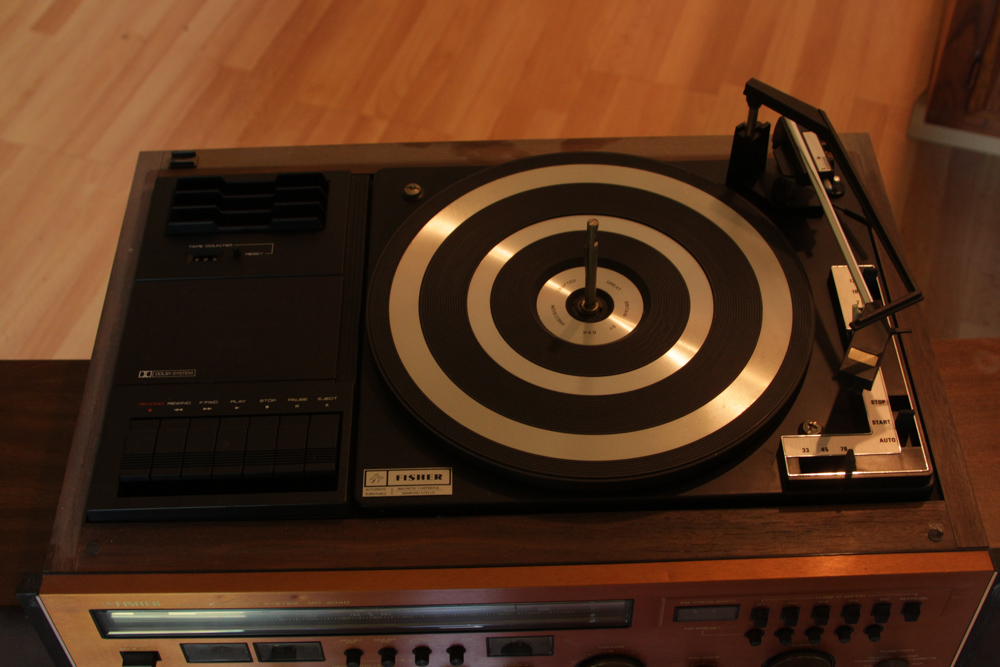 Fisher Turntable Stereo Receiver and Speakers