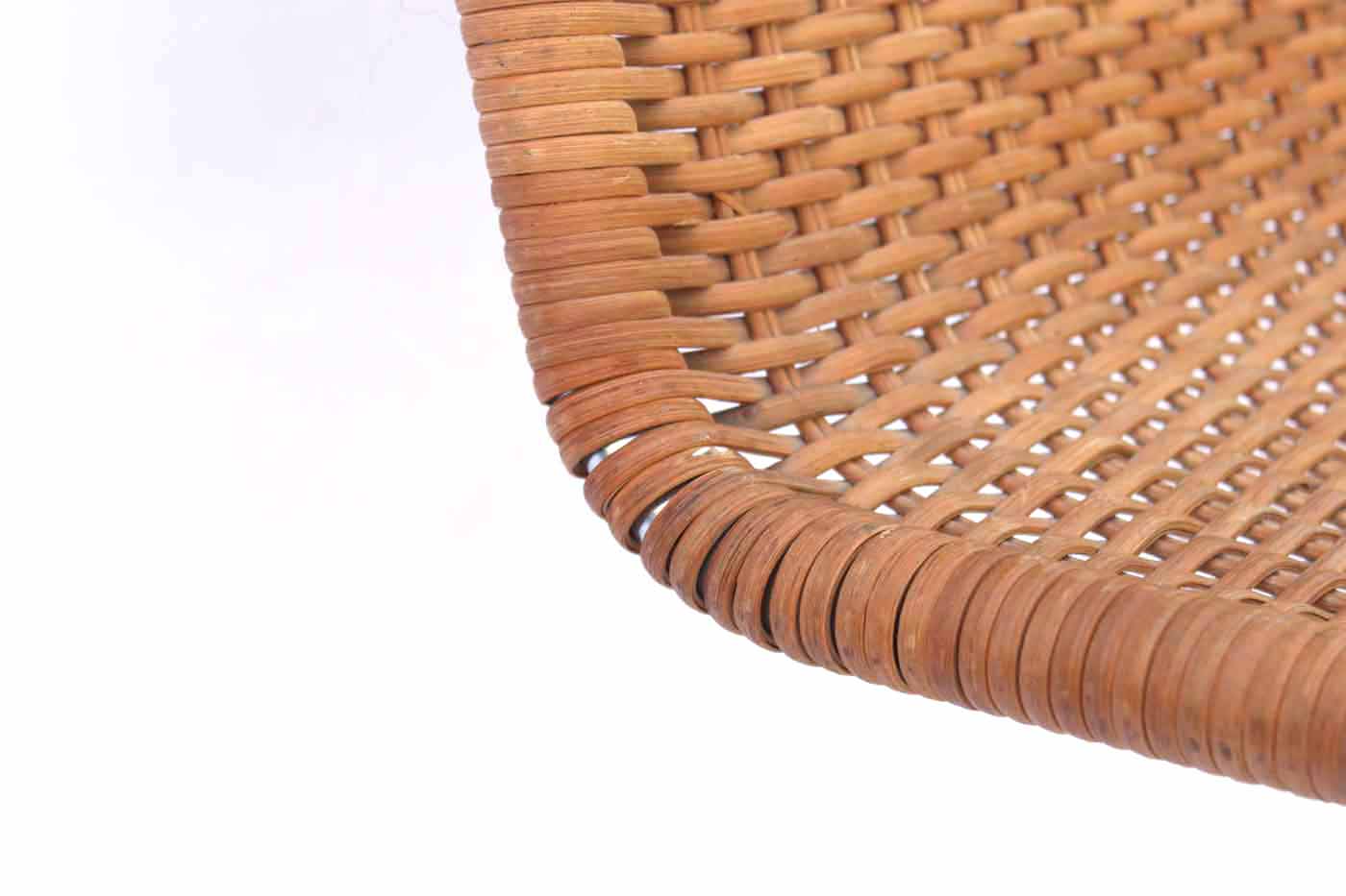 Two Tubular Rattan Chairs