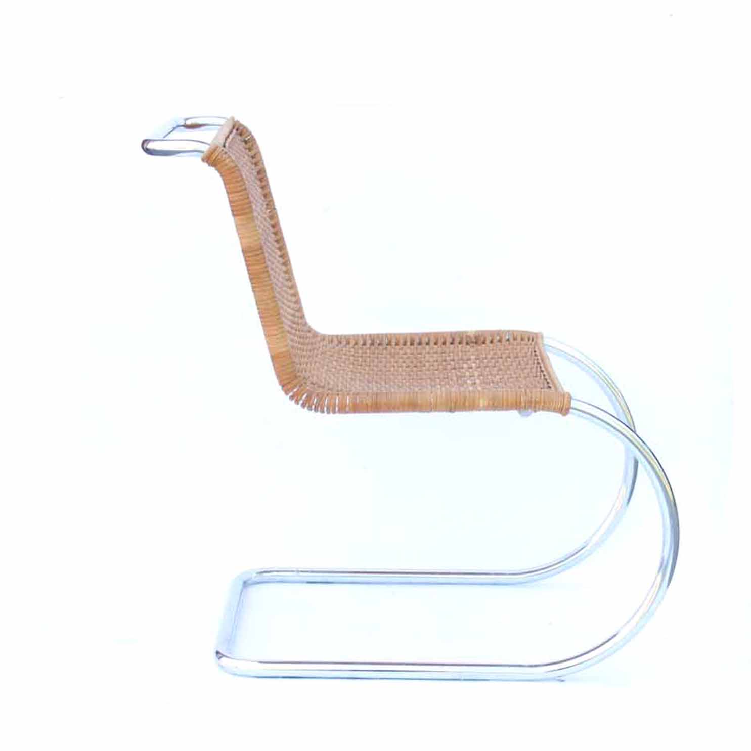 Two Tubular Rattan Chairs