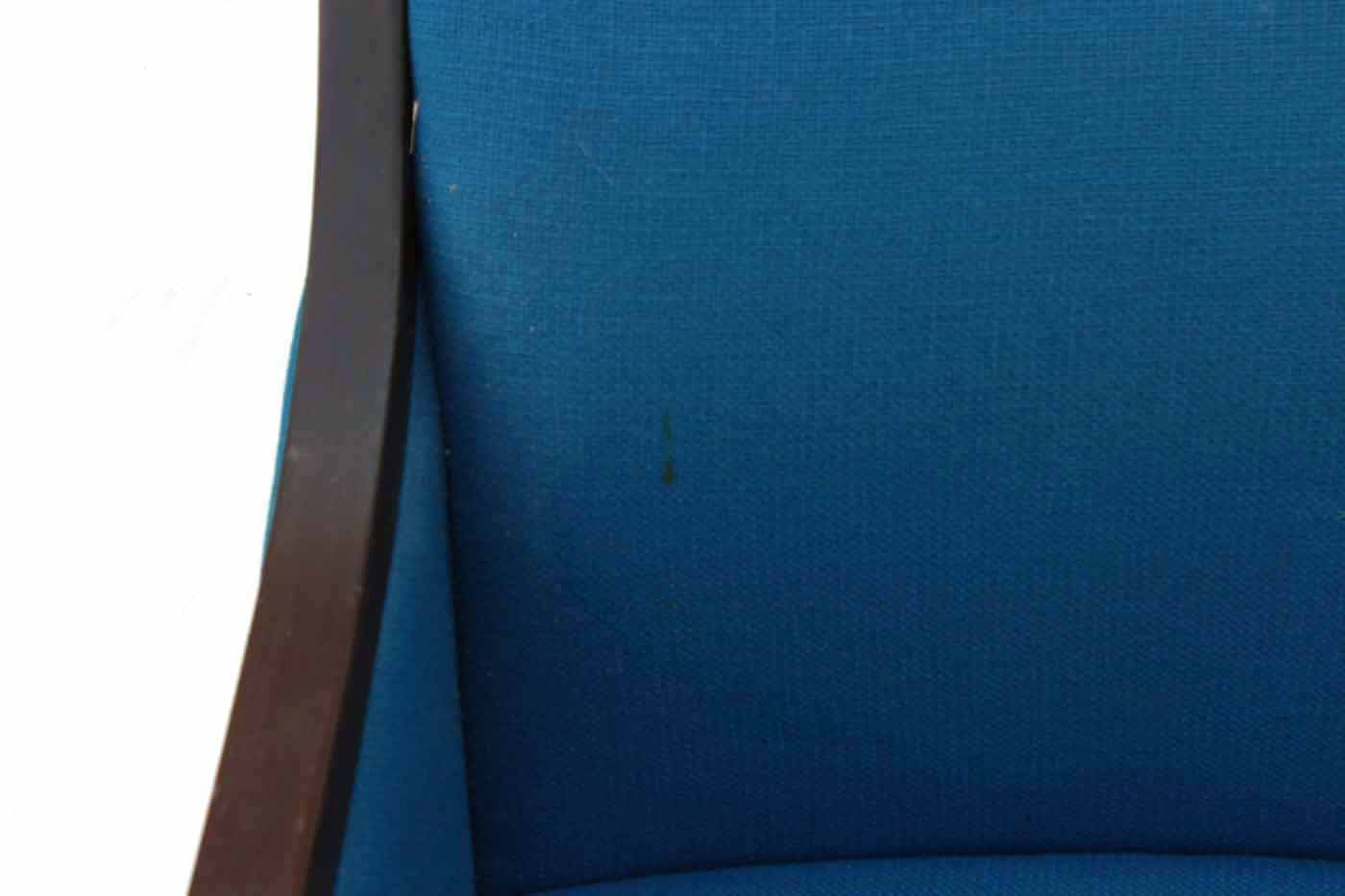 Pair of Vintage Electric Blue Armchairs by Thonet