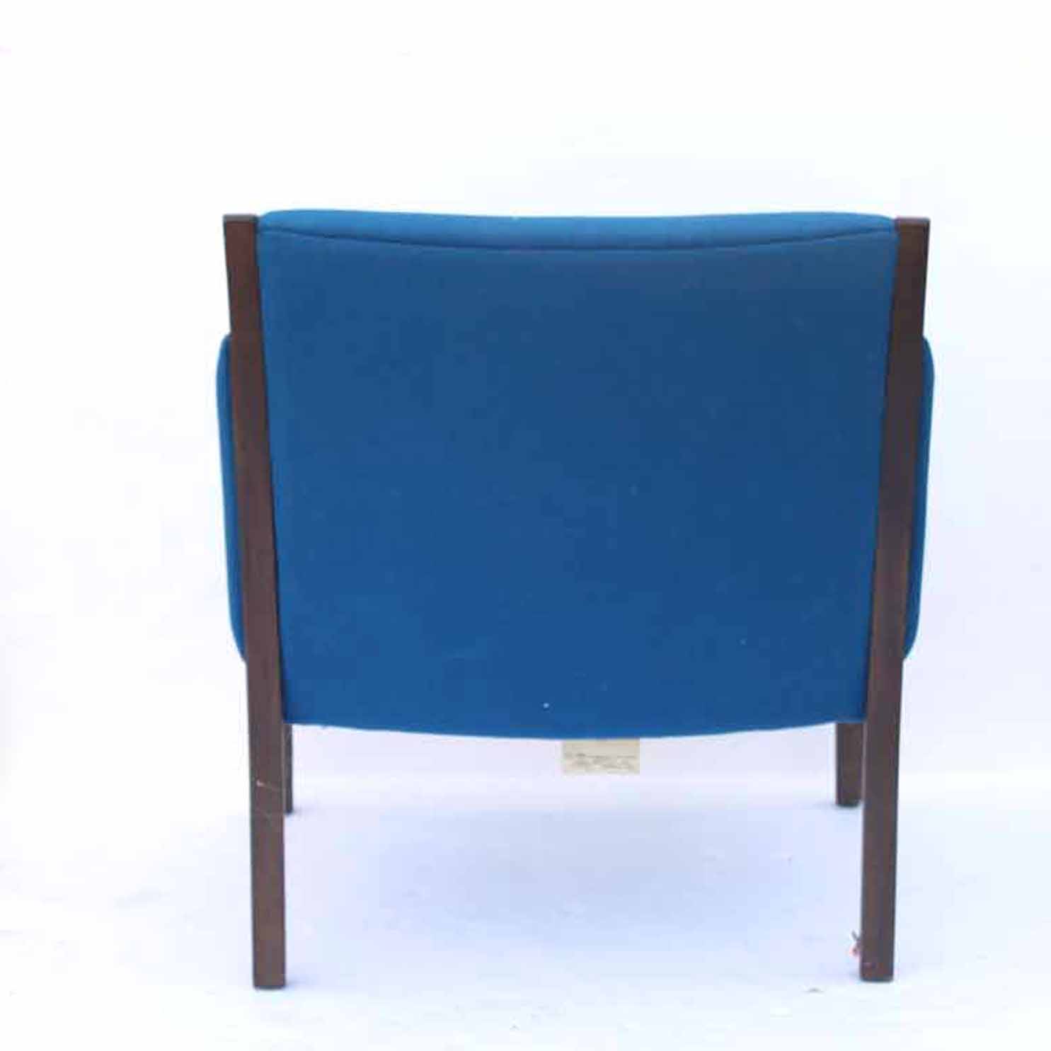 Pair of Vintage Electric Blue Armchairs by Thonet