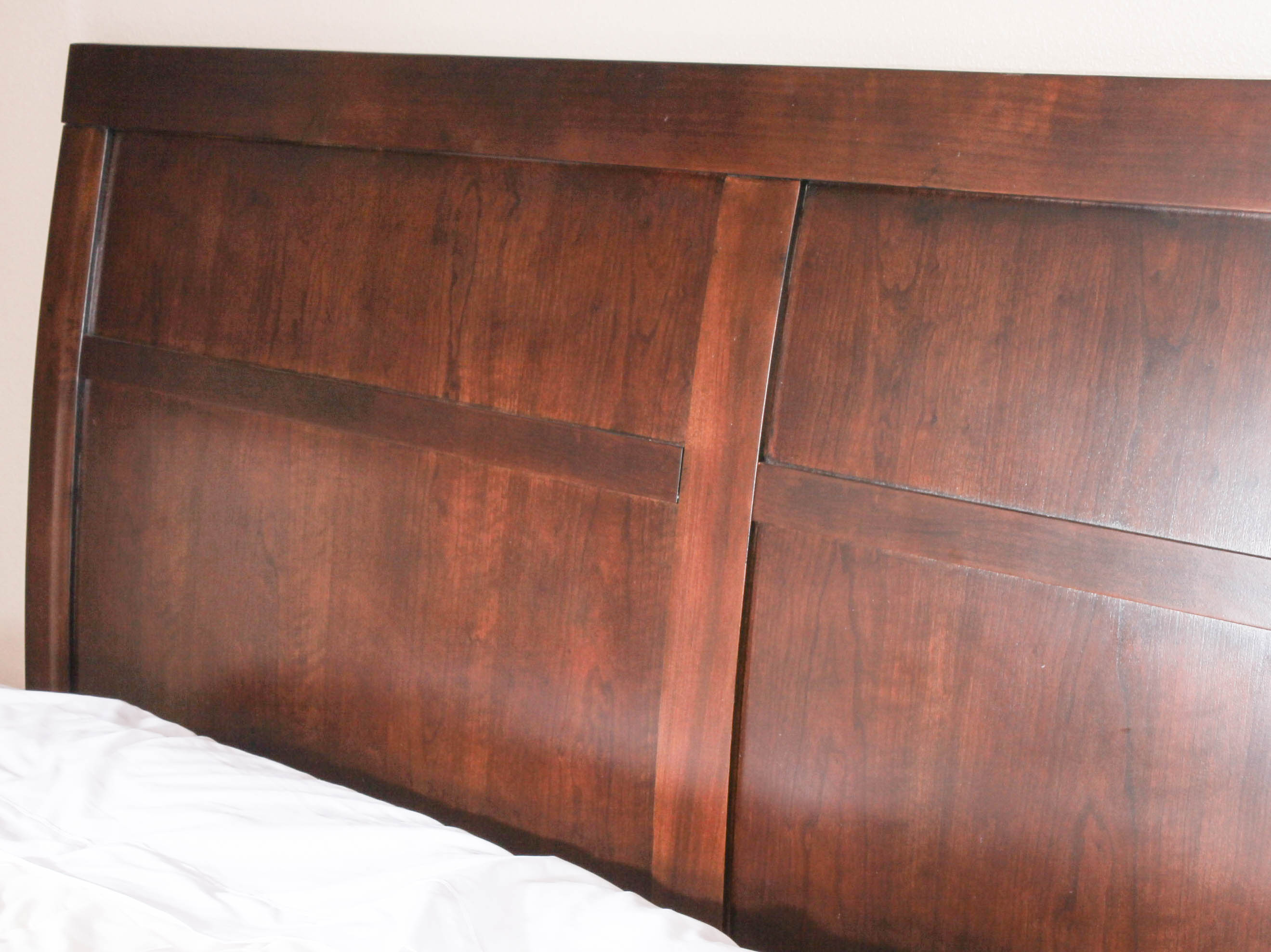 Cherry King-Size Platform Bed From Grant Park Collection