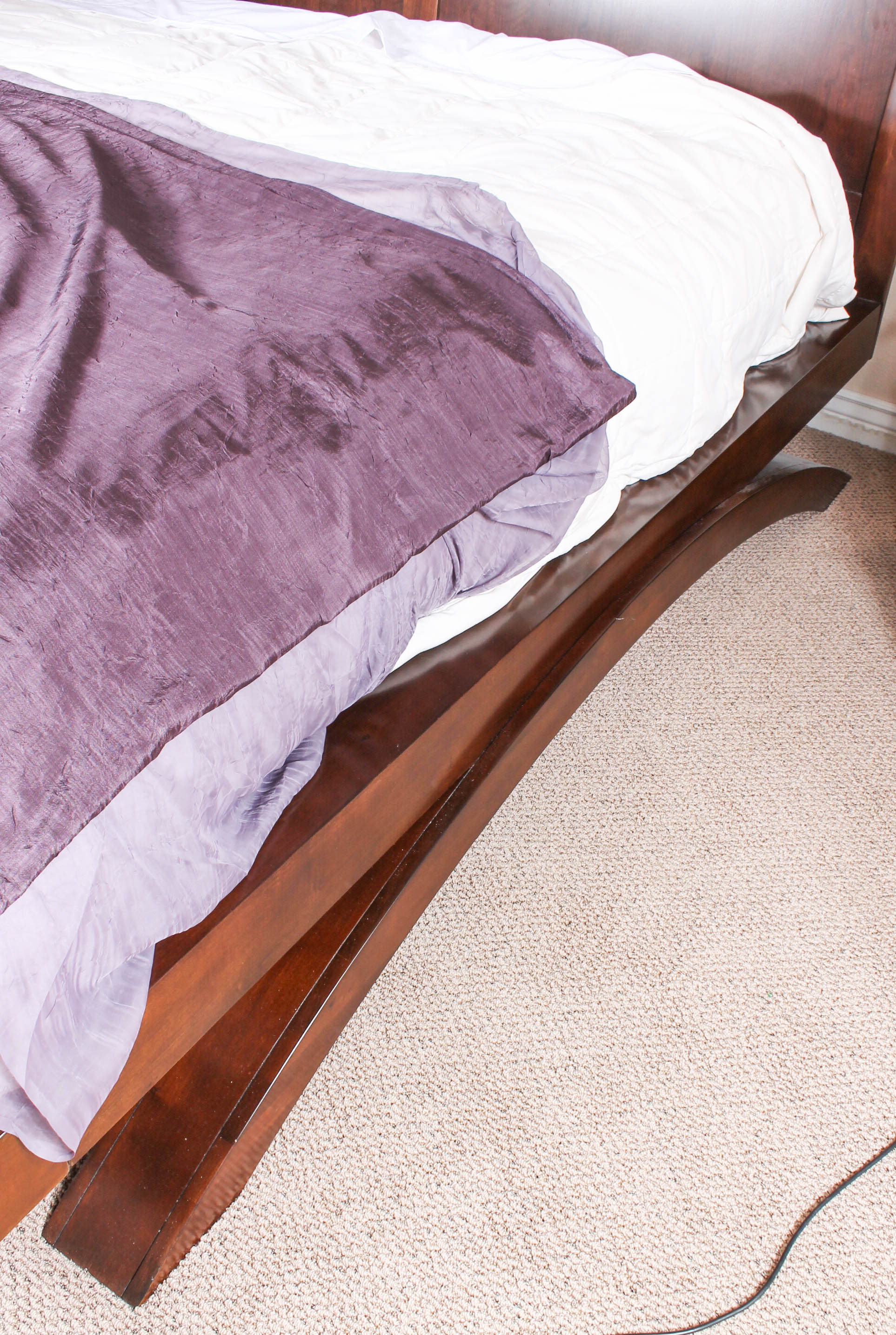 Cherry King-Size Platform Bed From Grant Park Collection