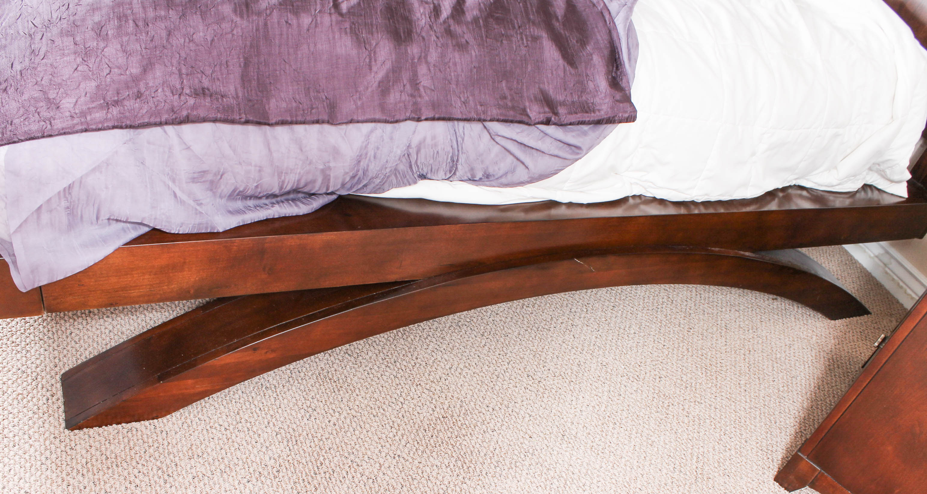 Cherry King-Size Platform Bed From Grant Park Collection
