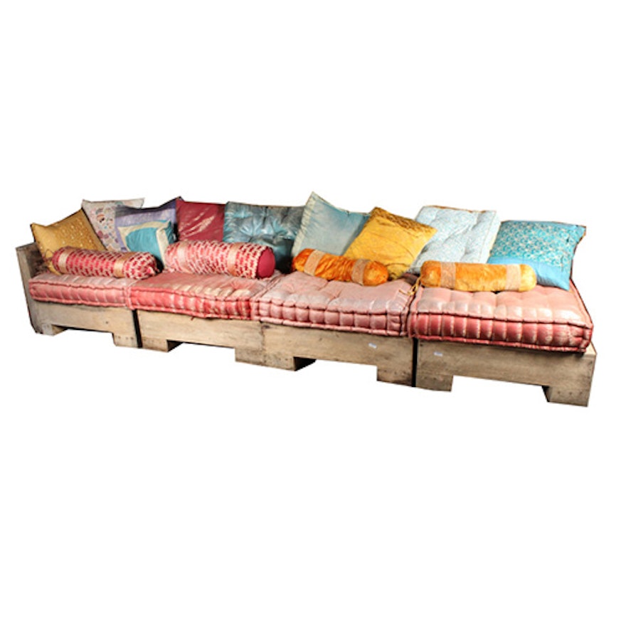 Teak Wood Outdoor Sectional Couch