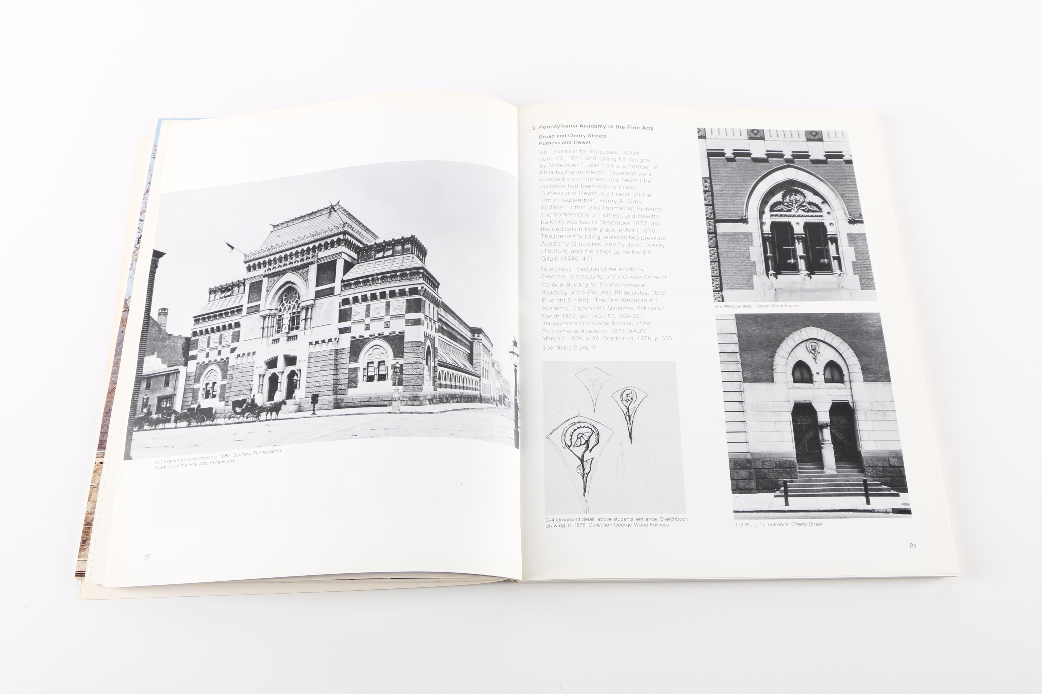 1974 "The Architecture of Frank Furness" Catalogue by James F. O'Gorman