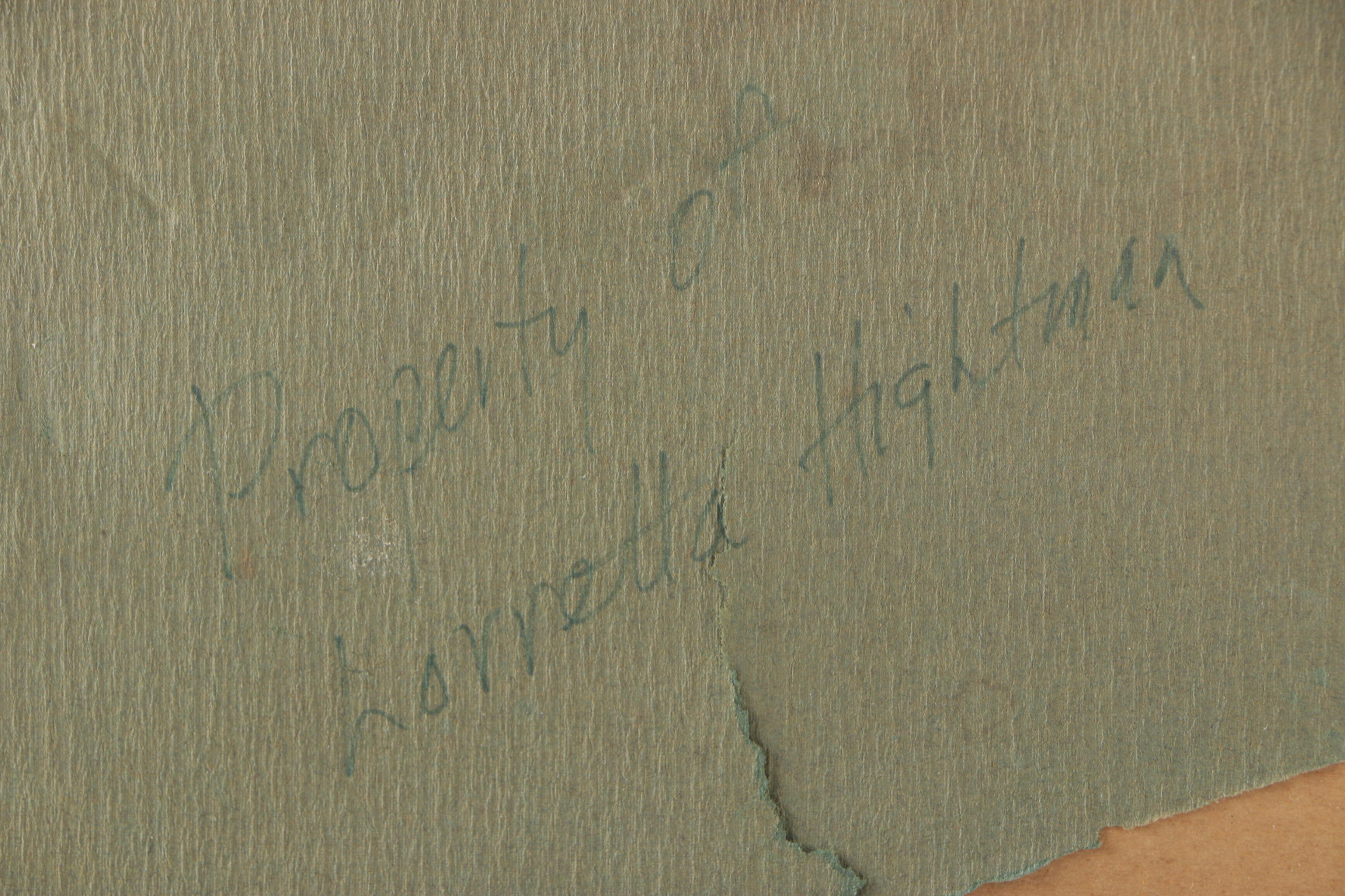 Brunet Mid-Century Etching on Paper "Beguinage in Bruges, Belgium"