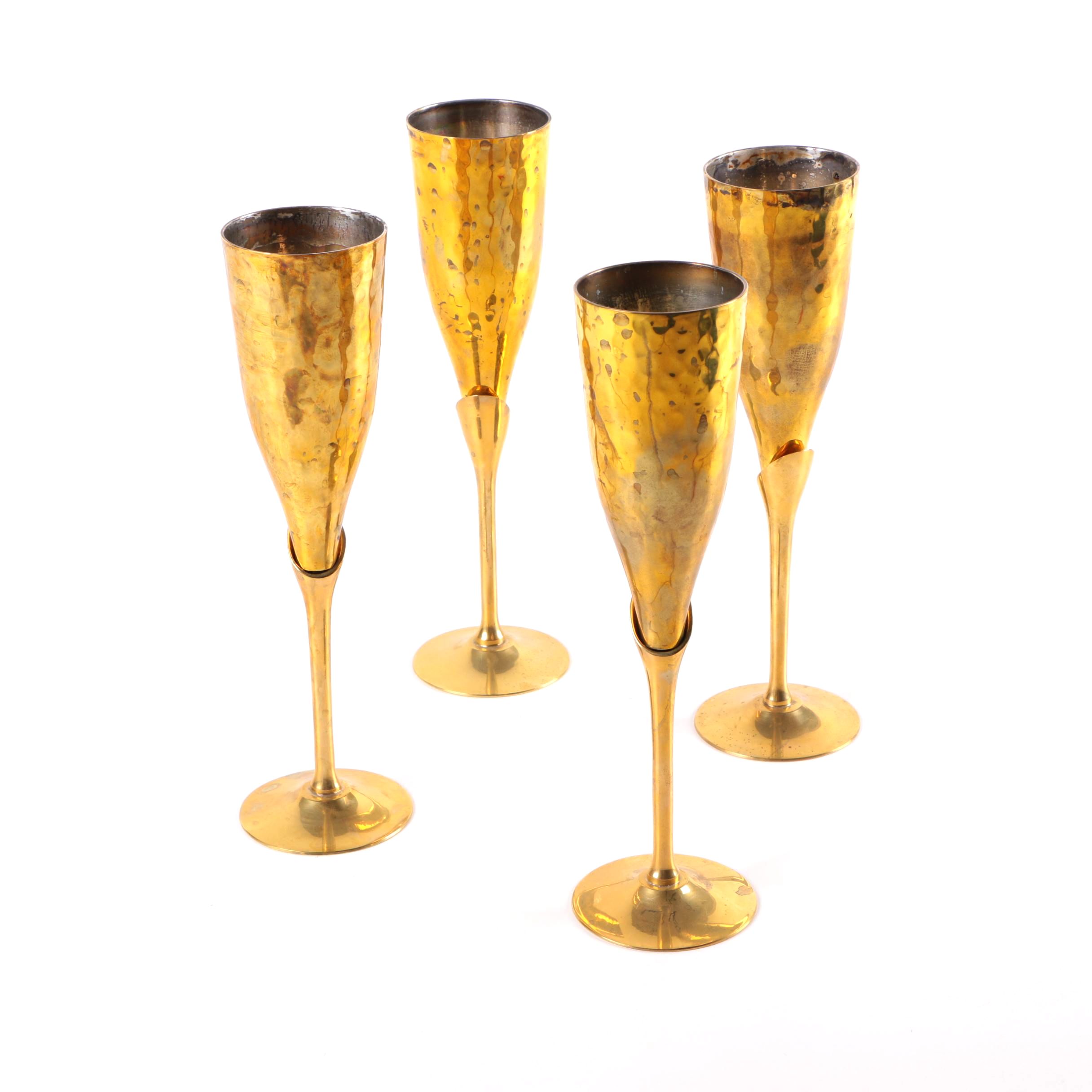 Brass Wine Goblets