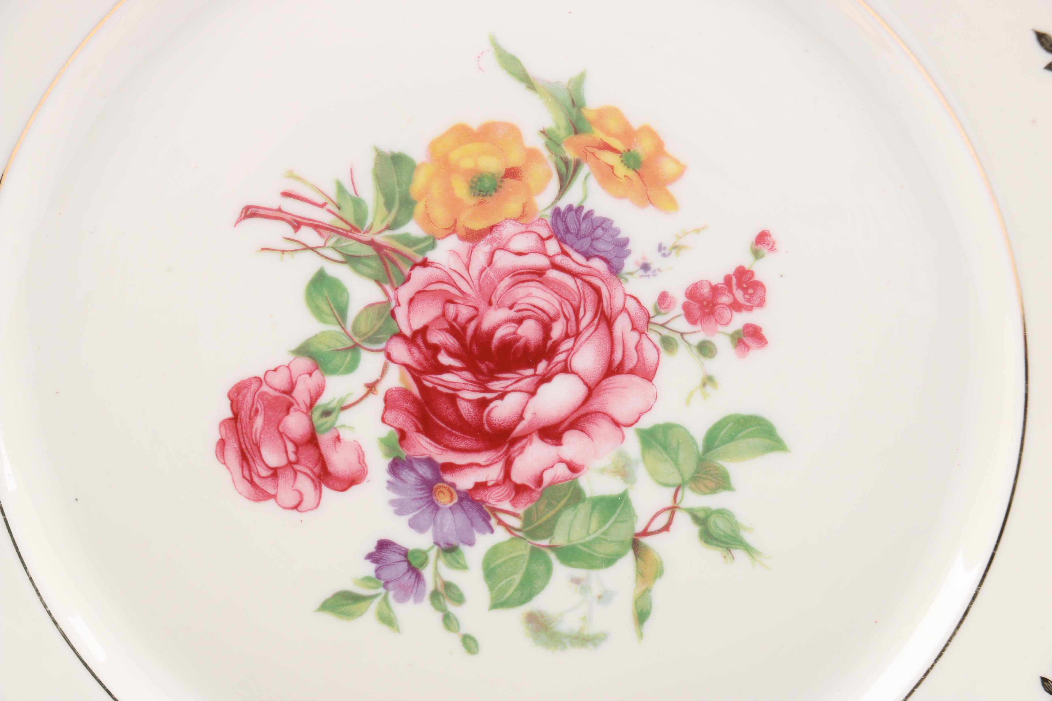 Continental Ivory "Kings Rose" Dishes