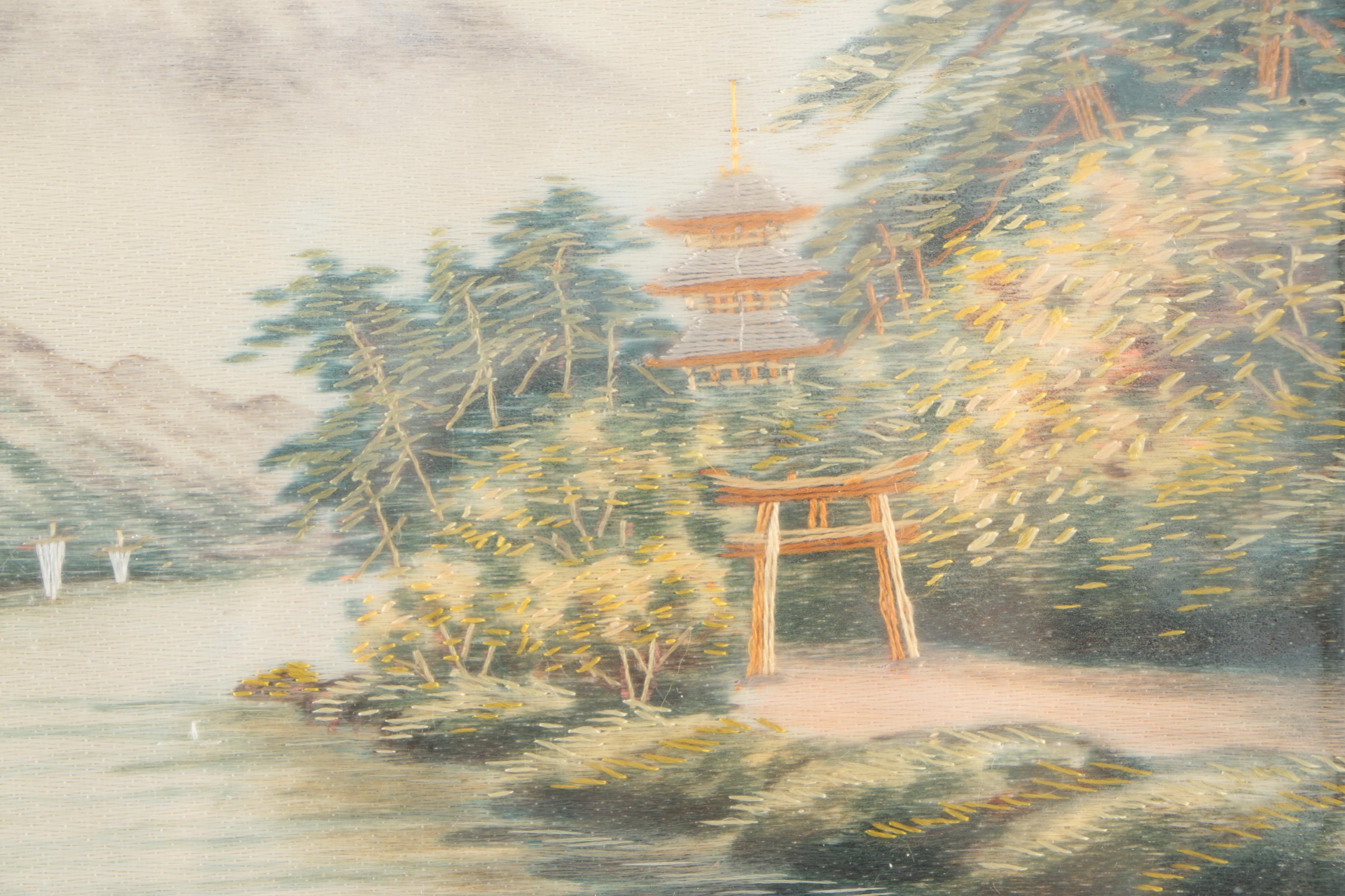 Japanese Inspired Embroidered Textile Landscapes