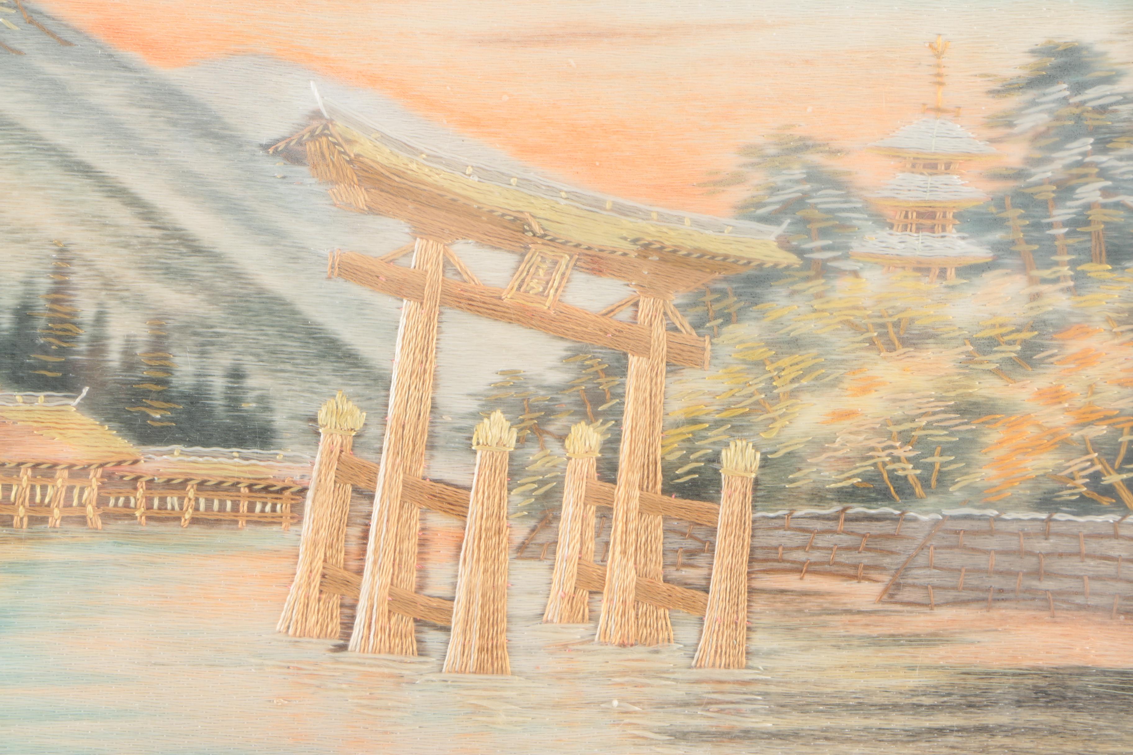 Japanese Inspired Embroidered Textile Landscapes