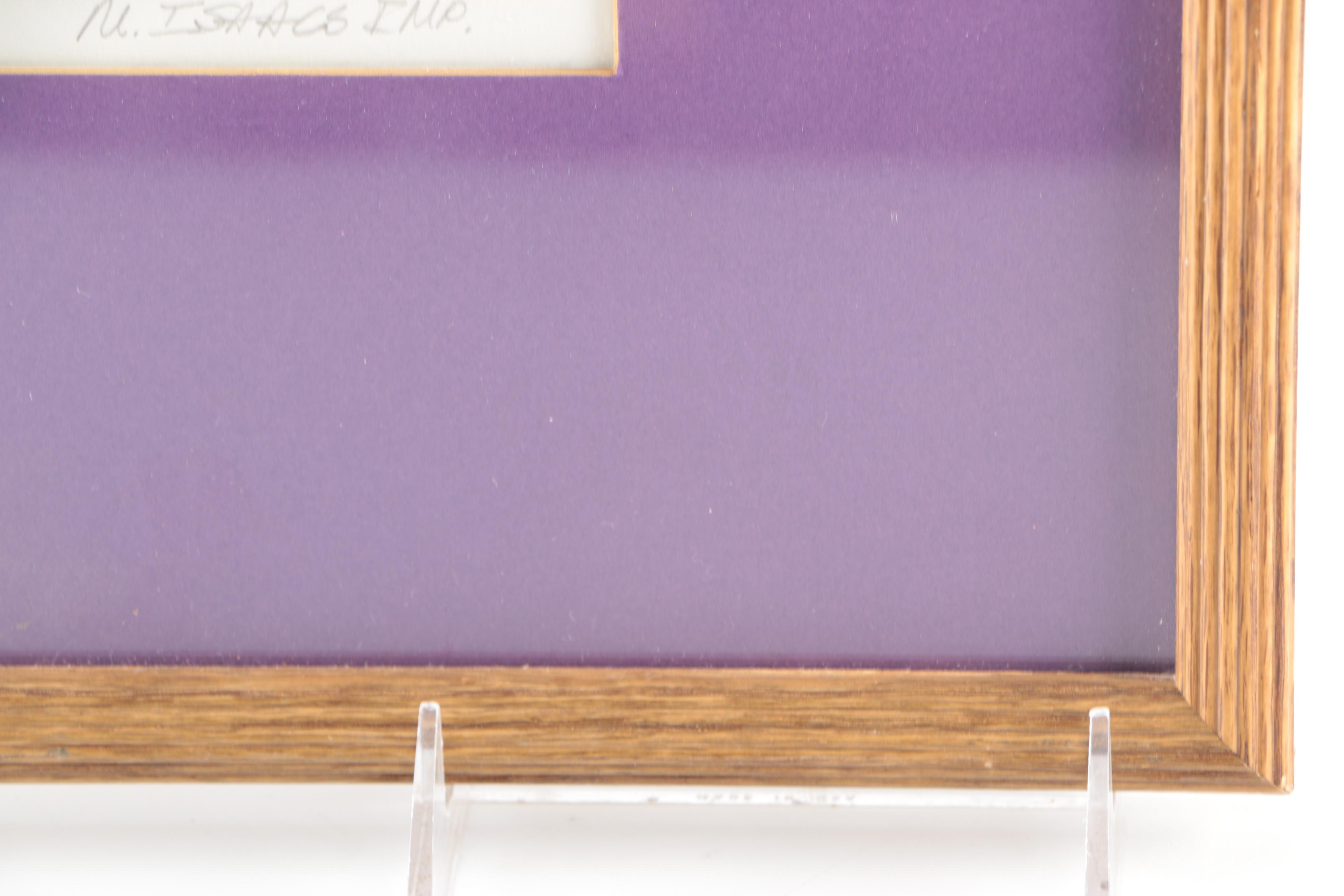 M. Isaacs Limited Edition Artist's Proof Collagraph Print "The Plane Tree"