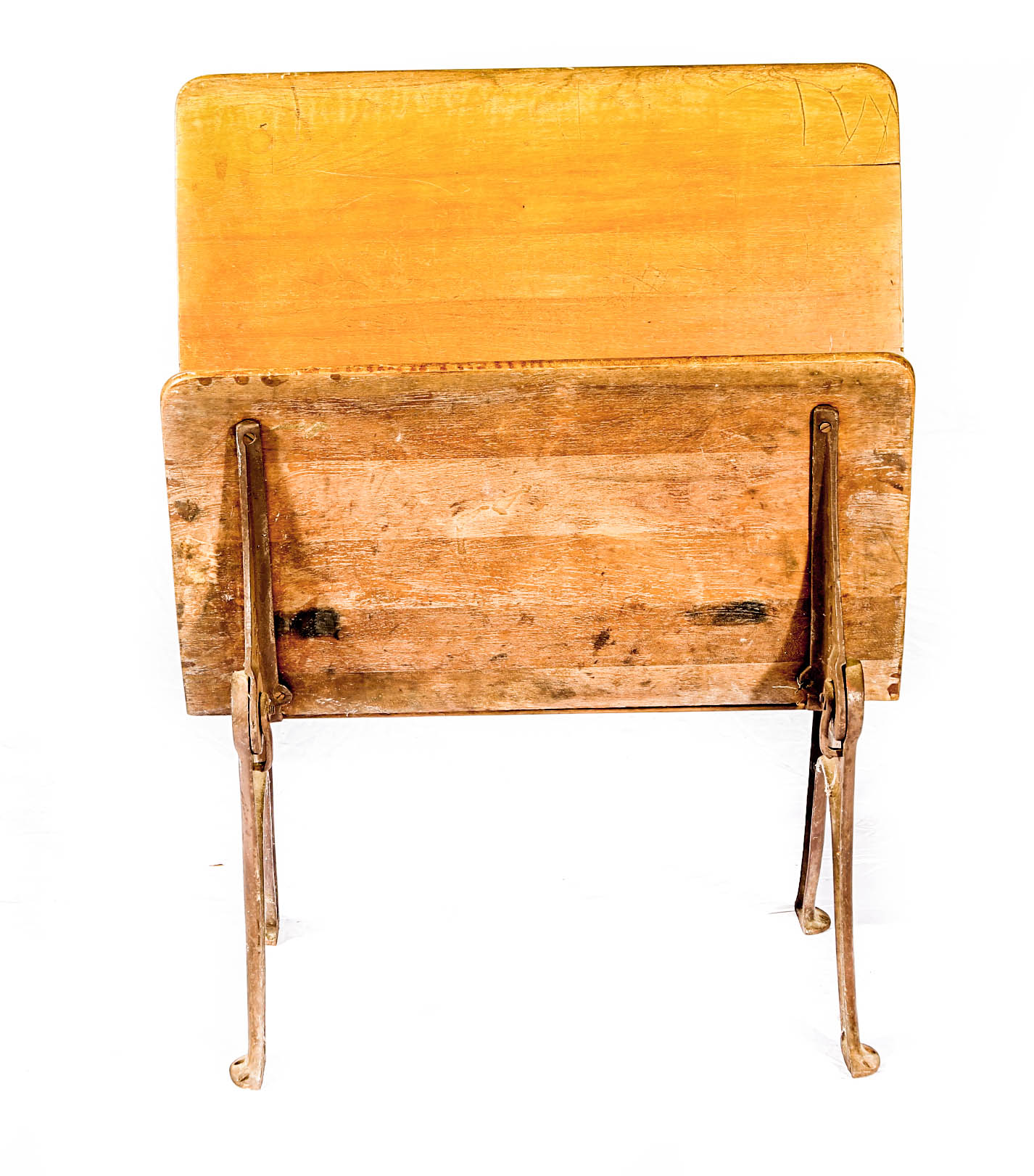 Two Vintage School Desks and Bench by Buffalo Hardware Co.