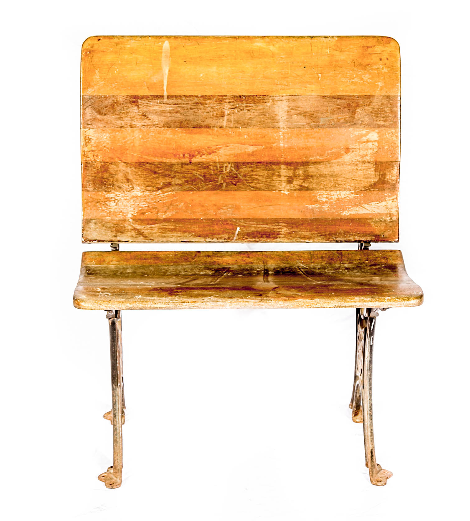 Two Vintage School Desks and Bench by Buffalo Hardware Co.