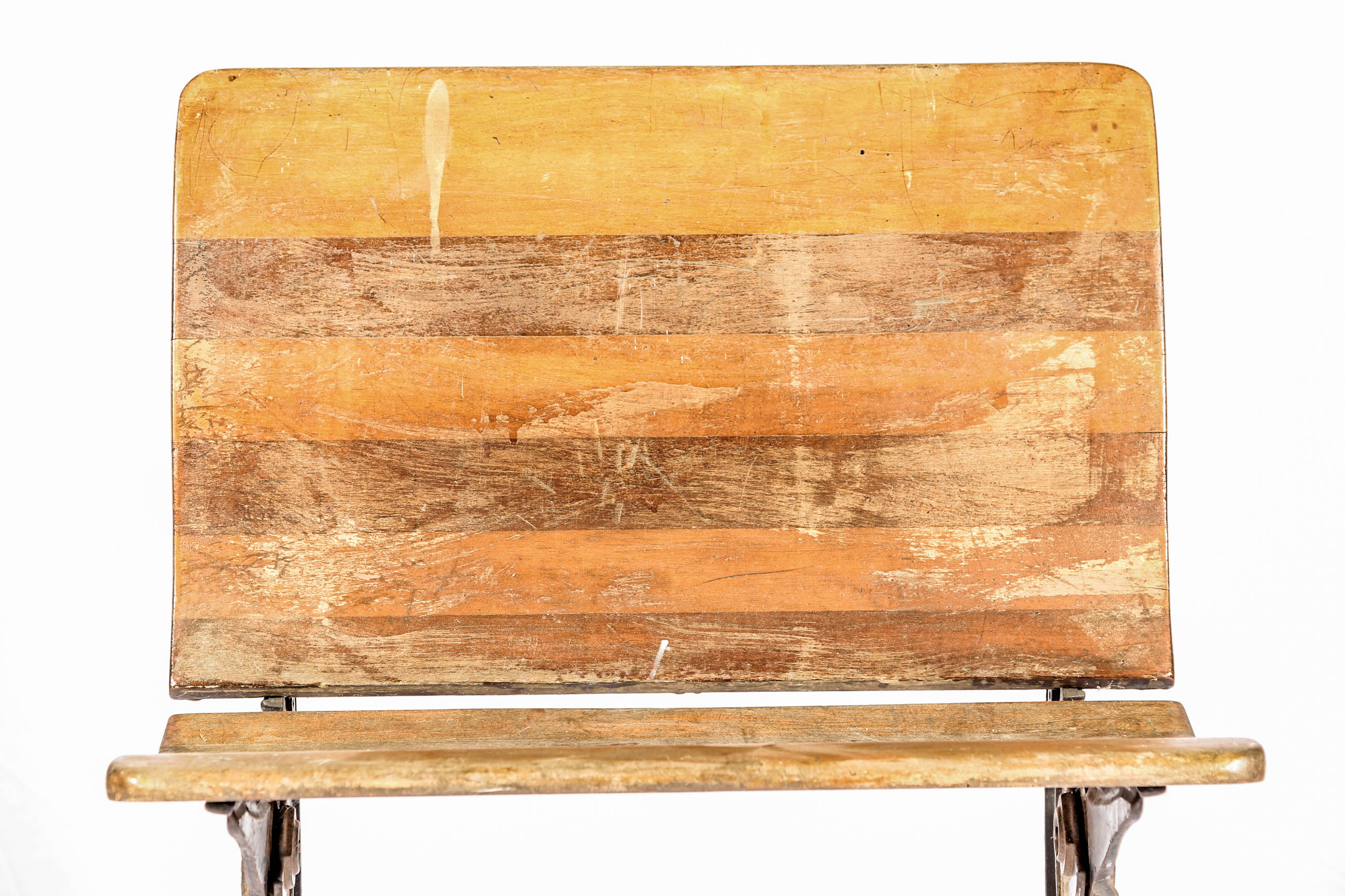 Two Vintage School Desks and Bench by Buffalo Hardware Co.