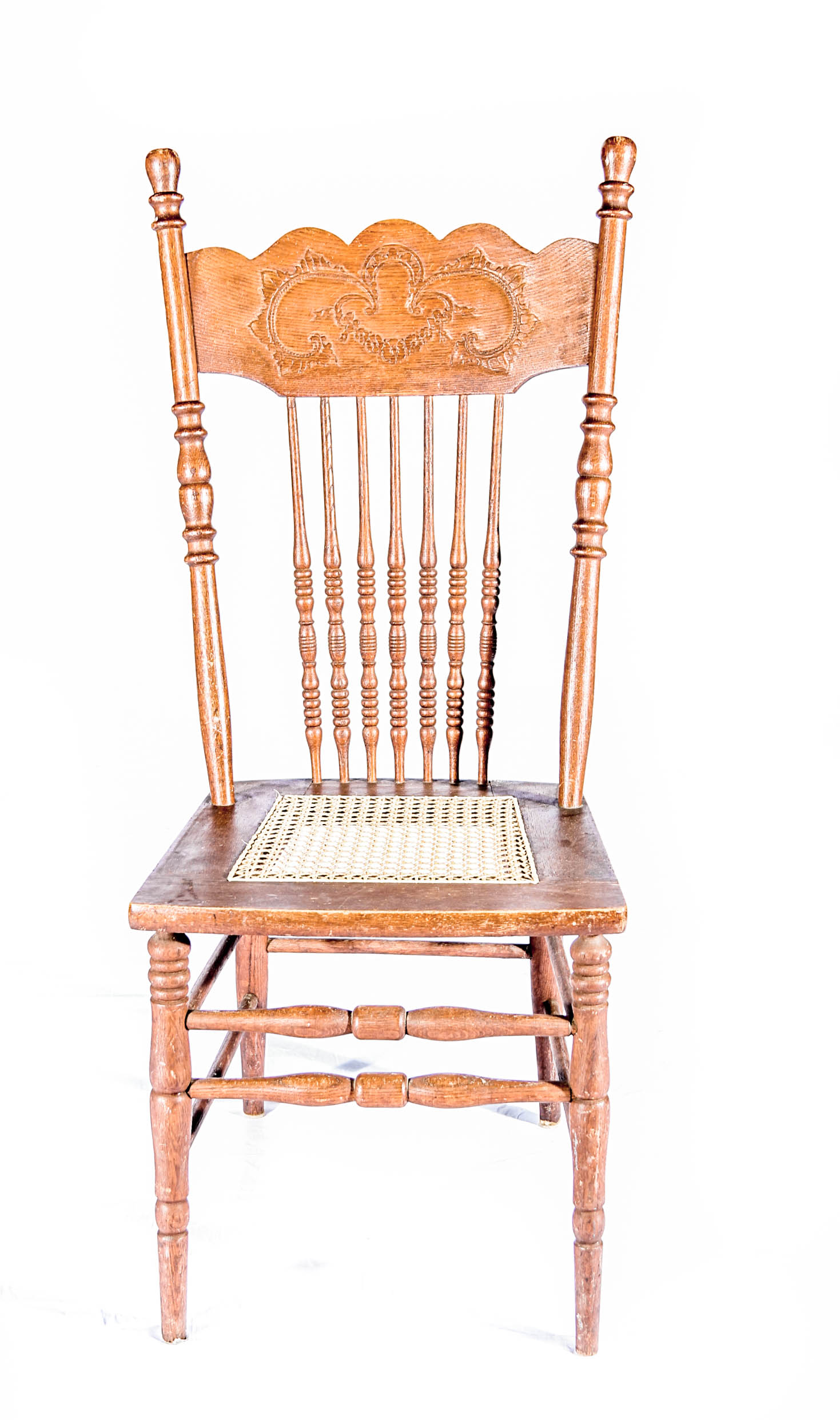 Collection of Mixed Wood Spindle Back Chairs