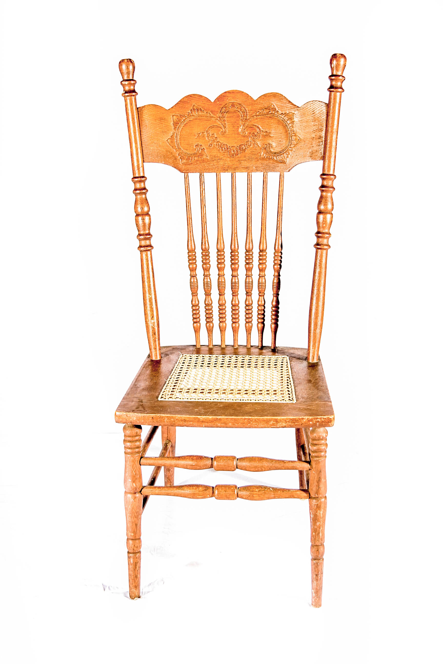 Collection of Mixed Wood Spindle Back Chairs