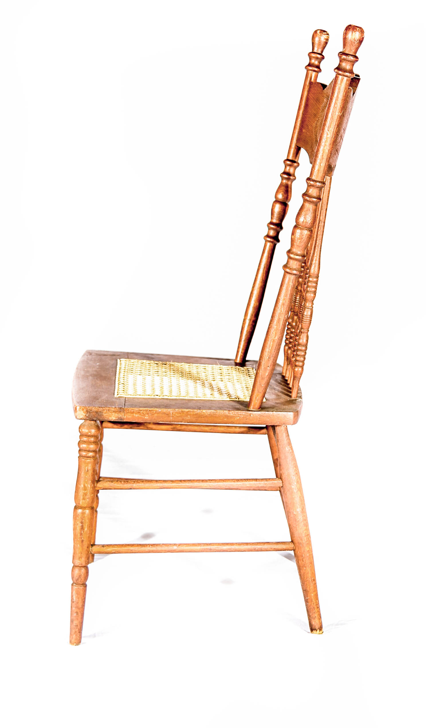 Collection of Mixed Wood Spindle Back Chairs