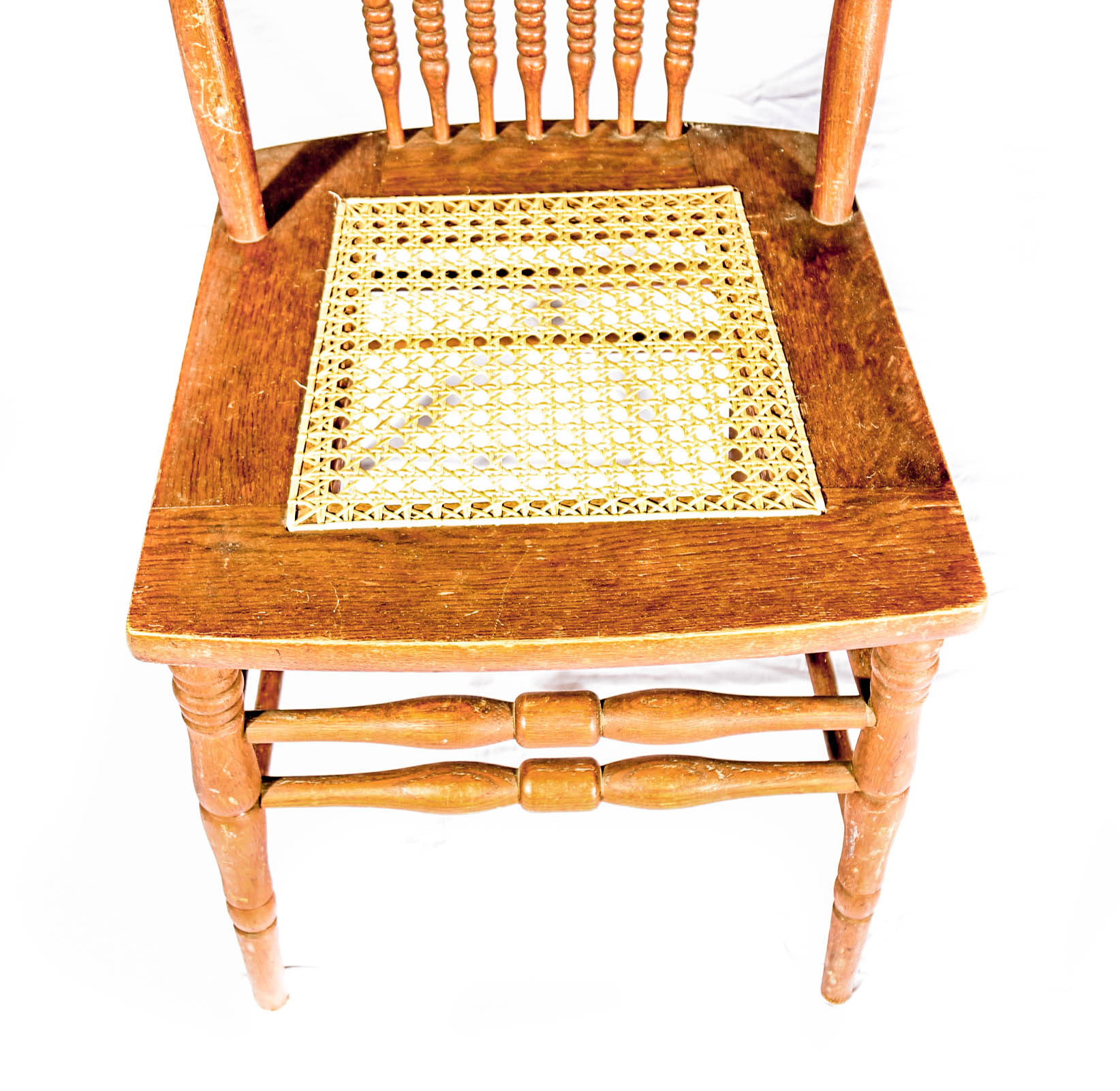 Collection of Mixed Wood Spindle Back Chairs