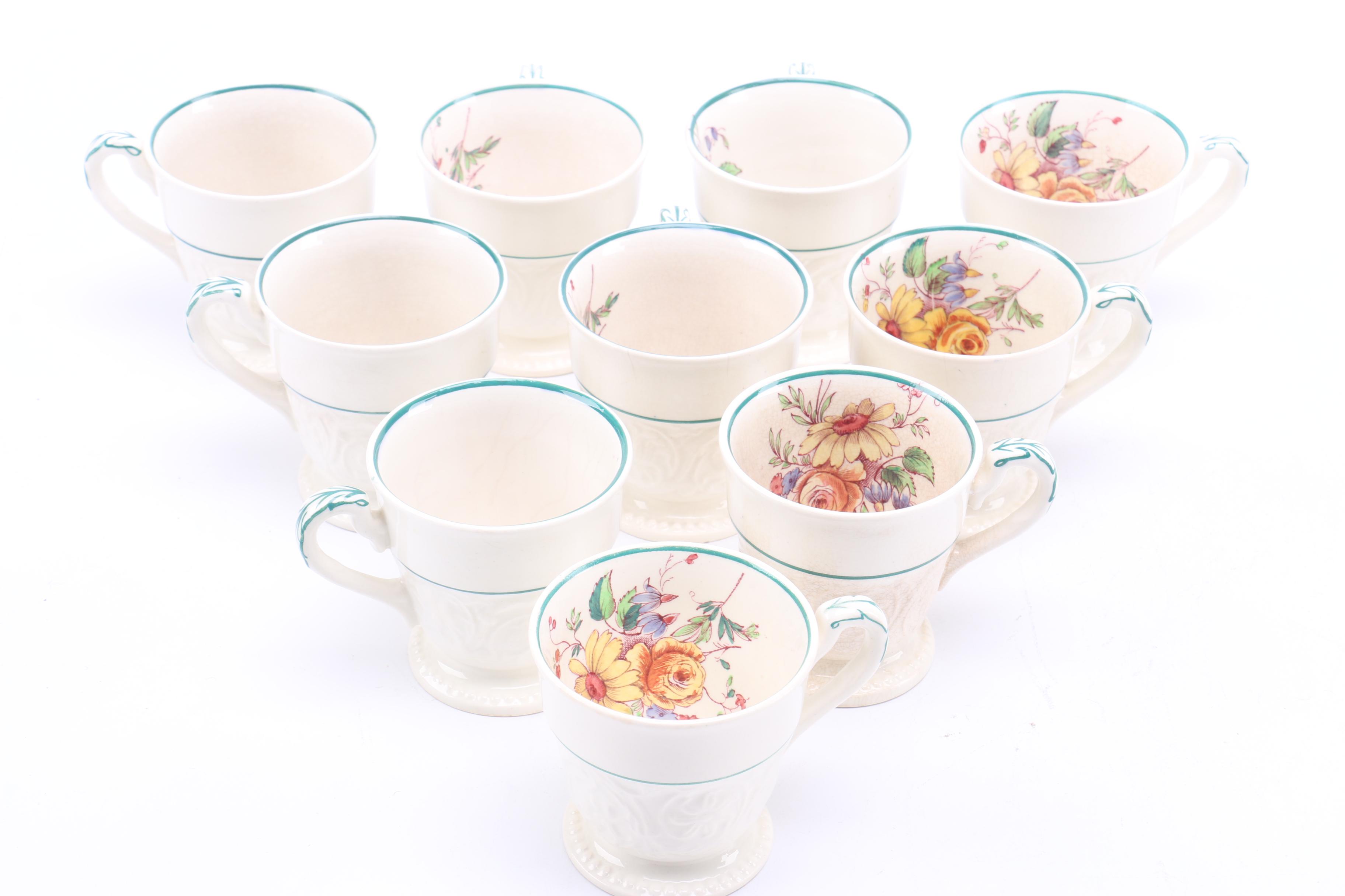 Wedgwood "Patrician" and Haviland Limoges Cups