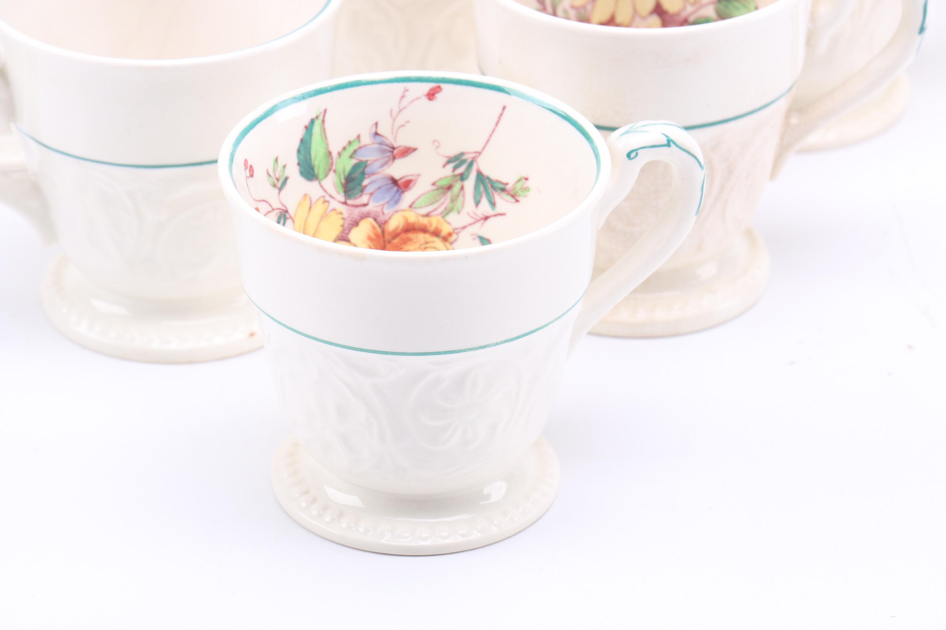 Wedgwood "Patrician" and Haviland Limoges Cups