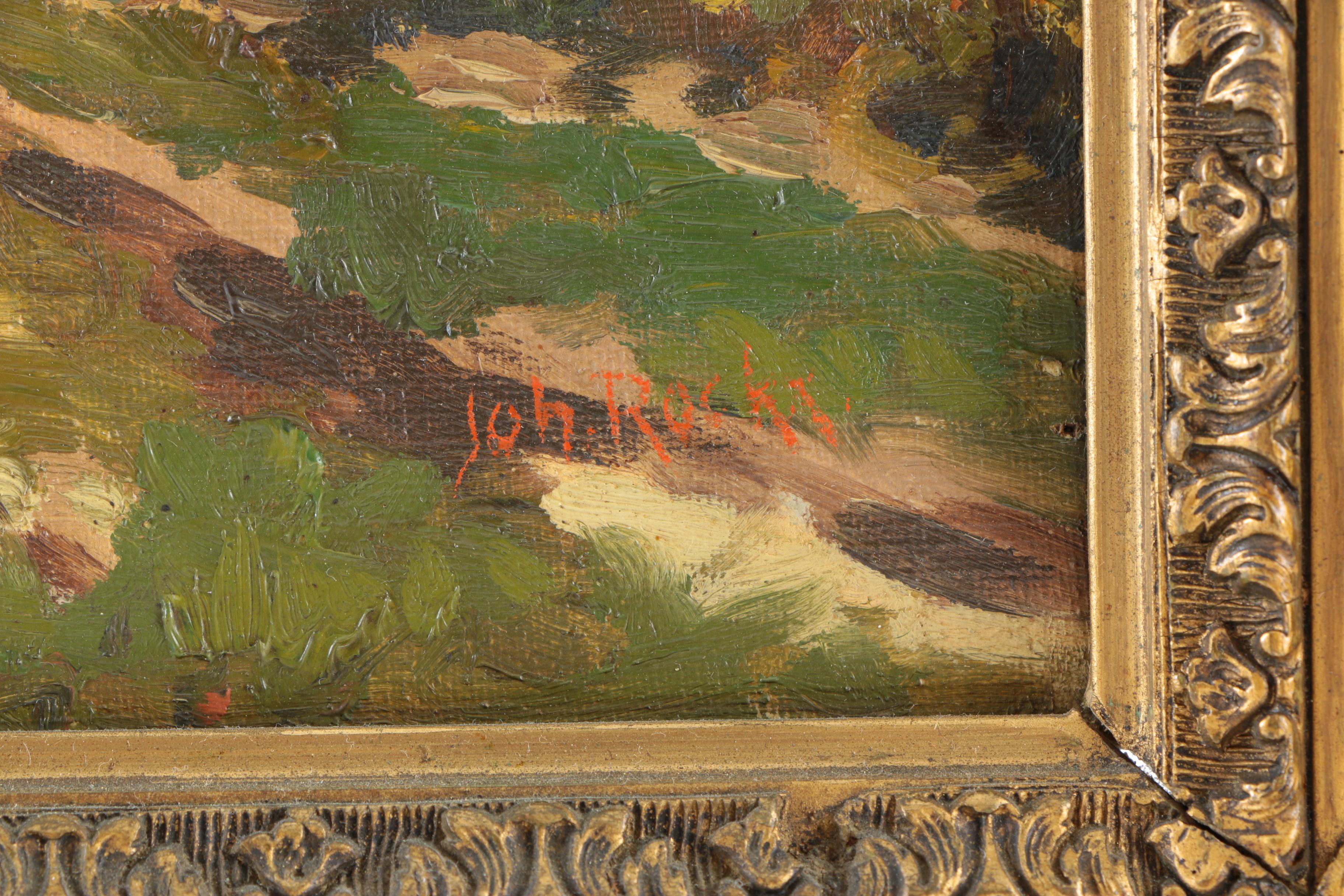 Framed Oil Painting on Canvas of a Windmill