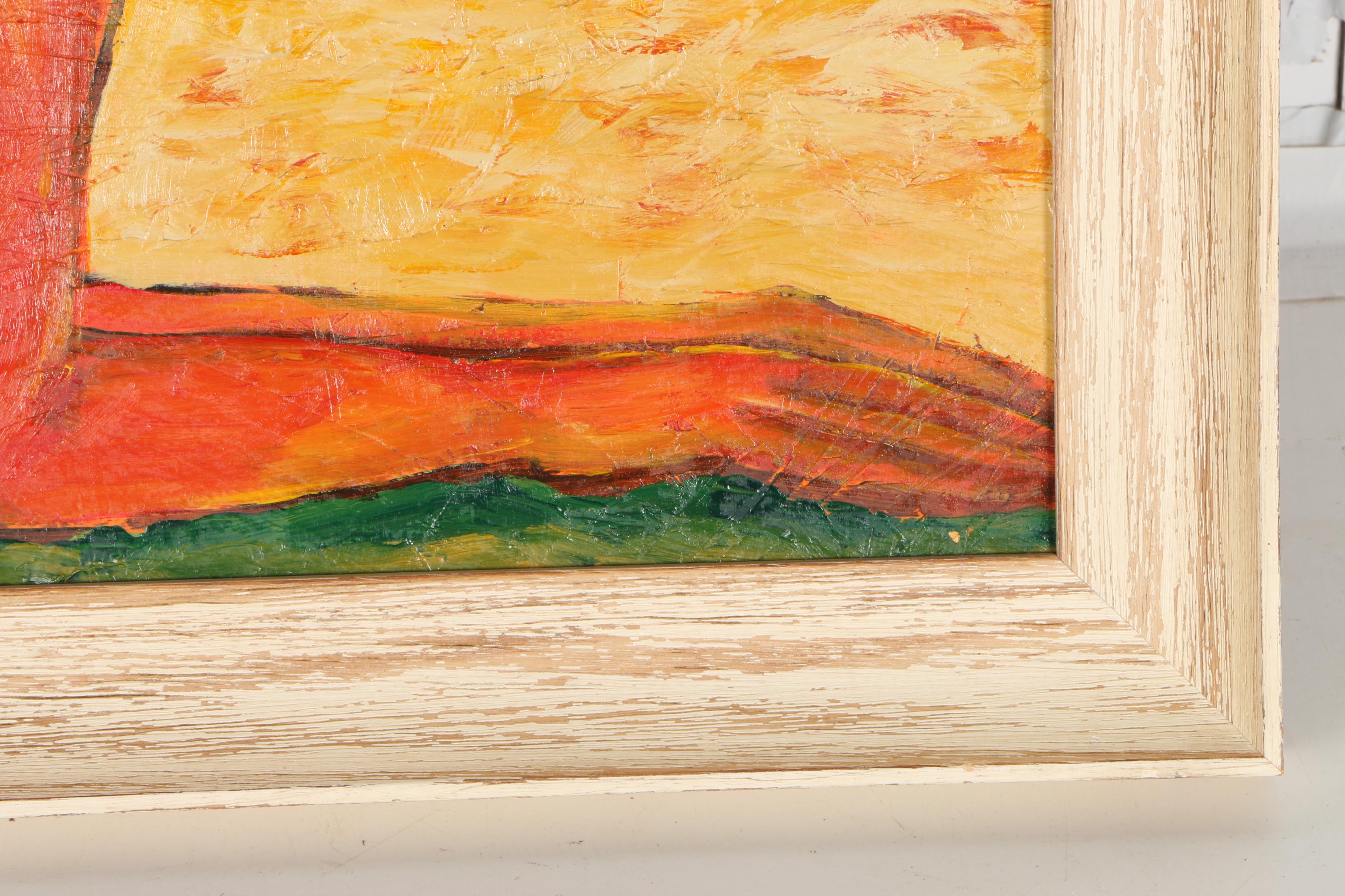 Sawyer Original Oil Painting of Female Nude Sunbathing