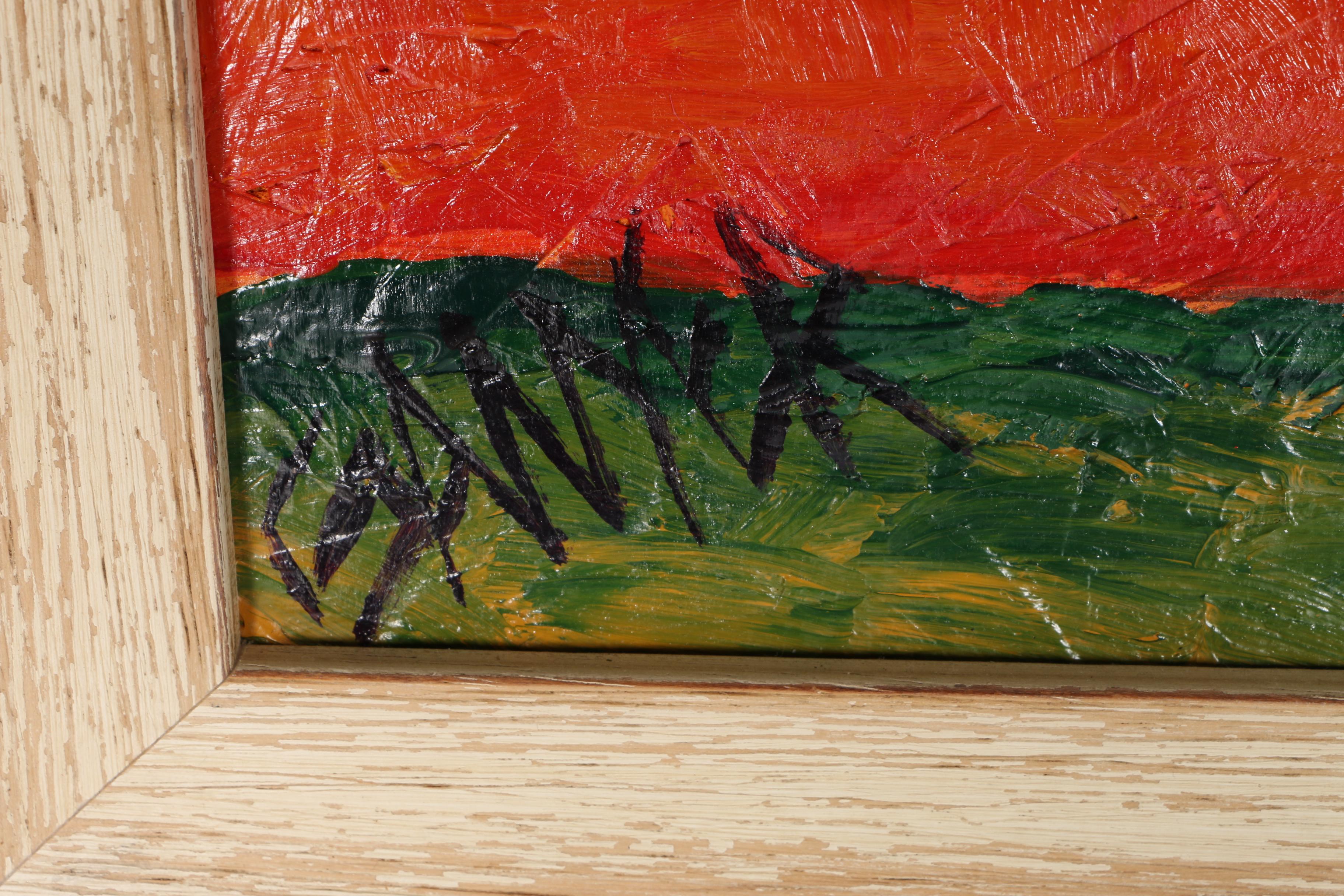 Sawyer Original Oil Painting of Female Nude Sunbathing