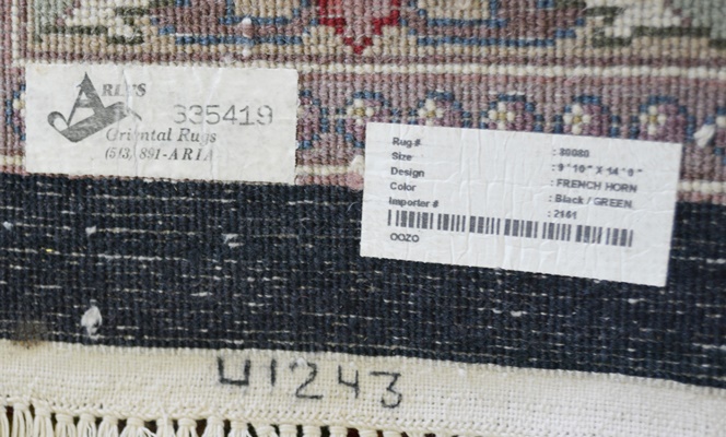 Power Loomed French Horn Wool Area Rug