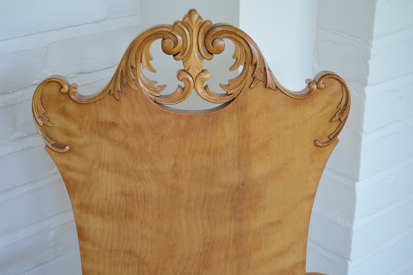 Vintage Maple Needlepoint Arm Chair