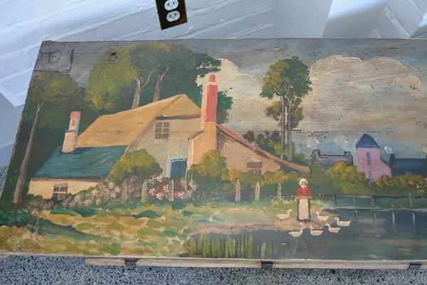 Folk Style Hand Painted Blanket Chest